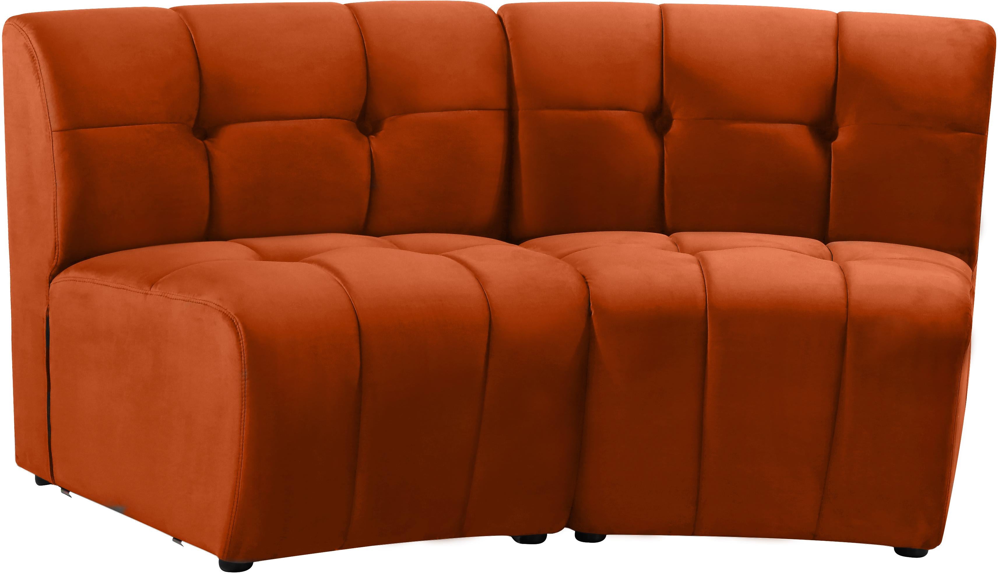 Limitless Cognac Velvet 2pc. Modular Sectional - Luxury Home Furniture (MI)