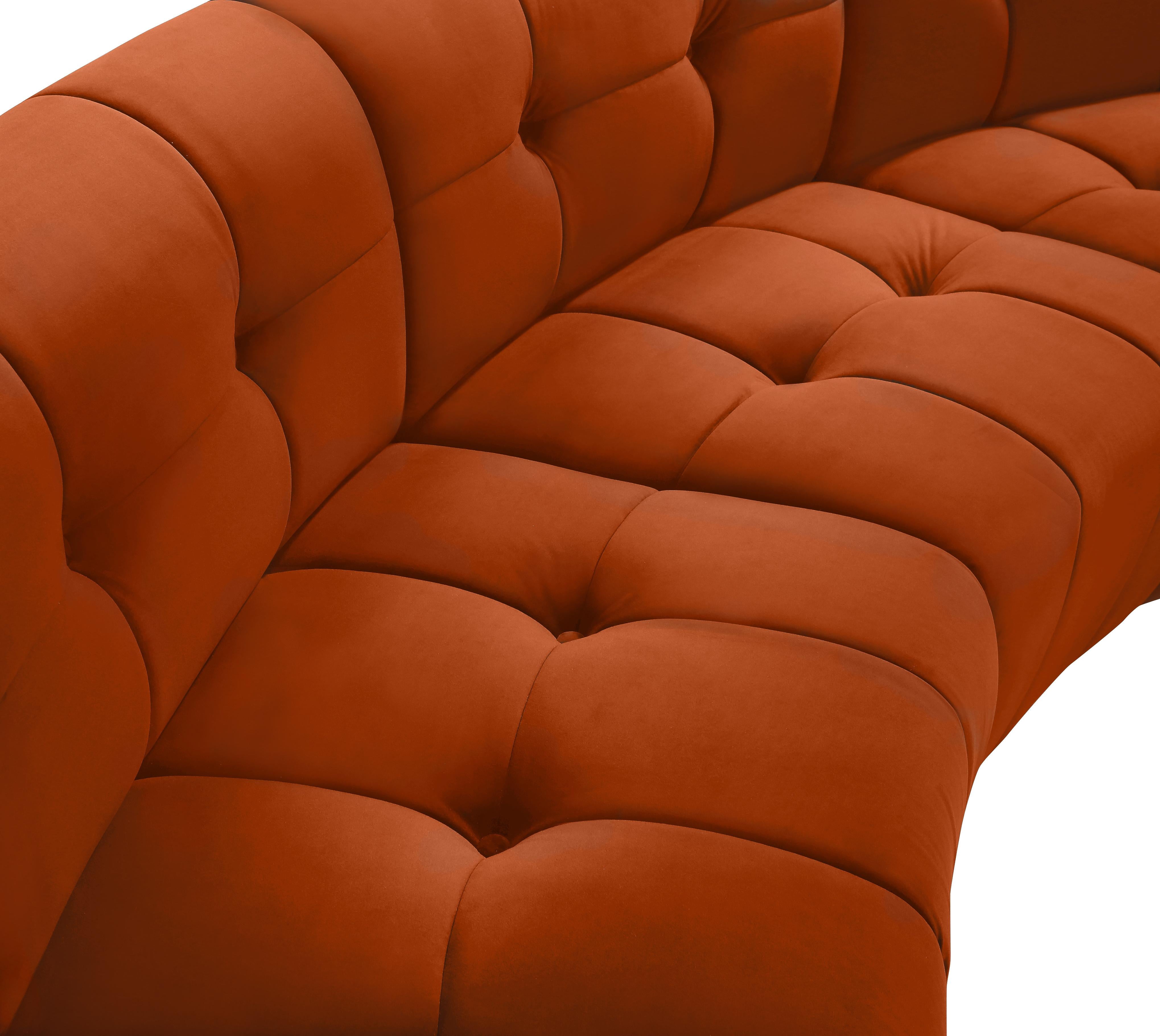 Limitless Cognac Velvet 2pc. Modular Sectional - Luxury Home Furniture (MI)