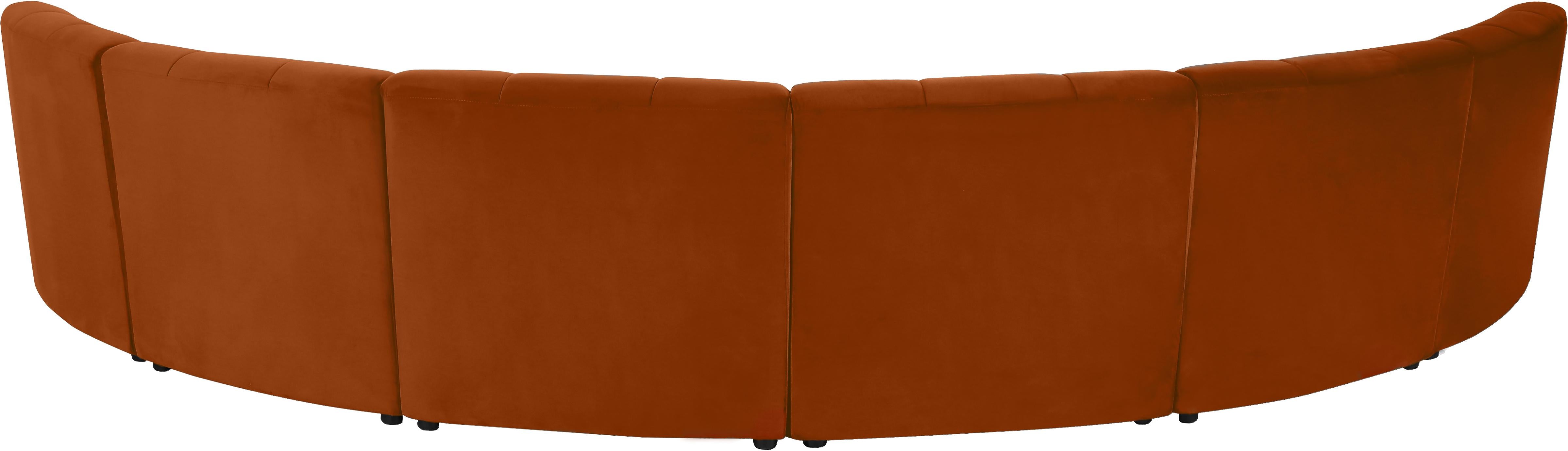 Limitless Cognac Velvet 6pc. Modular Sectional - Luxury Home Furniture (MI)
