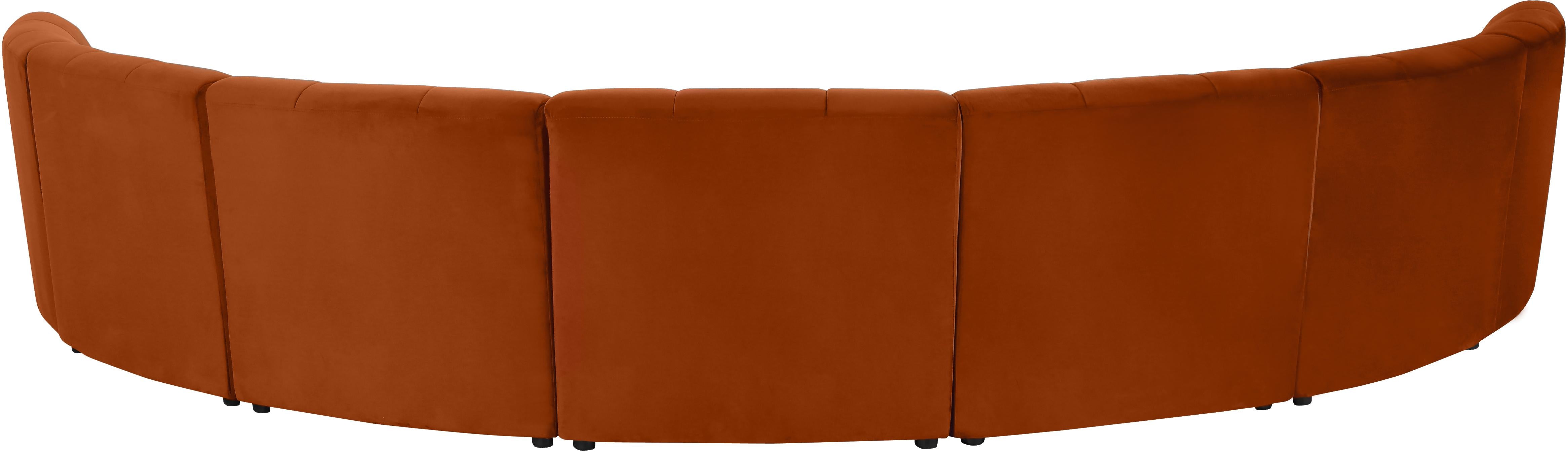 Limitless Cognac Velvet 7pc. Modular Sectional - Luxury Home Furniture (MI)