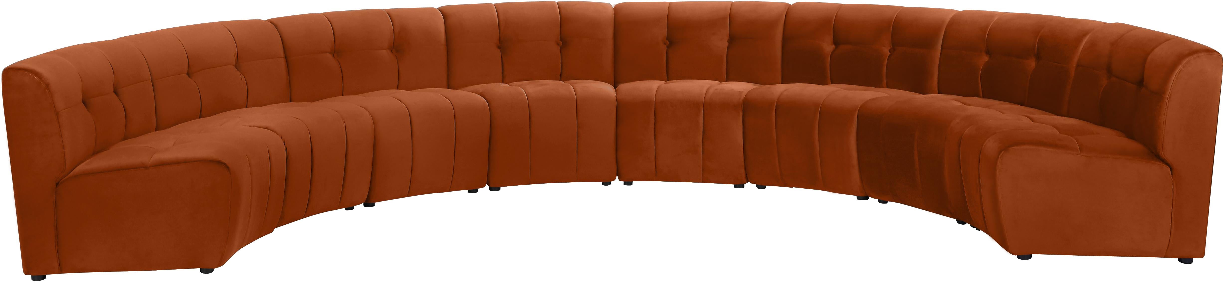 Limitless Cognac Velvet 8pc. Modular Sectional - Luxury Home Furniture (MI)