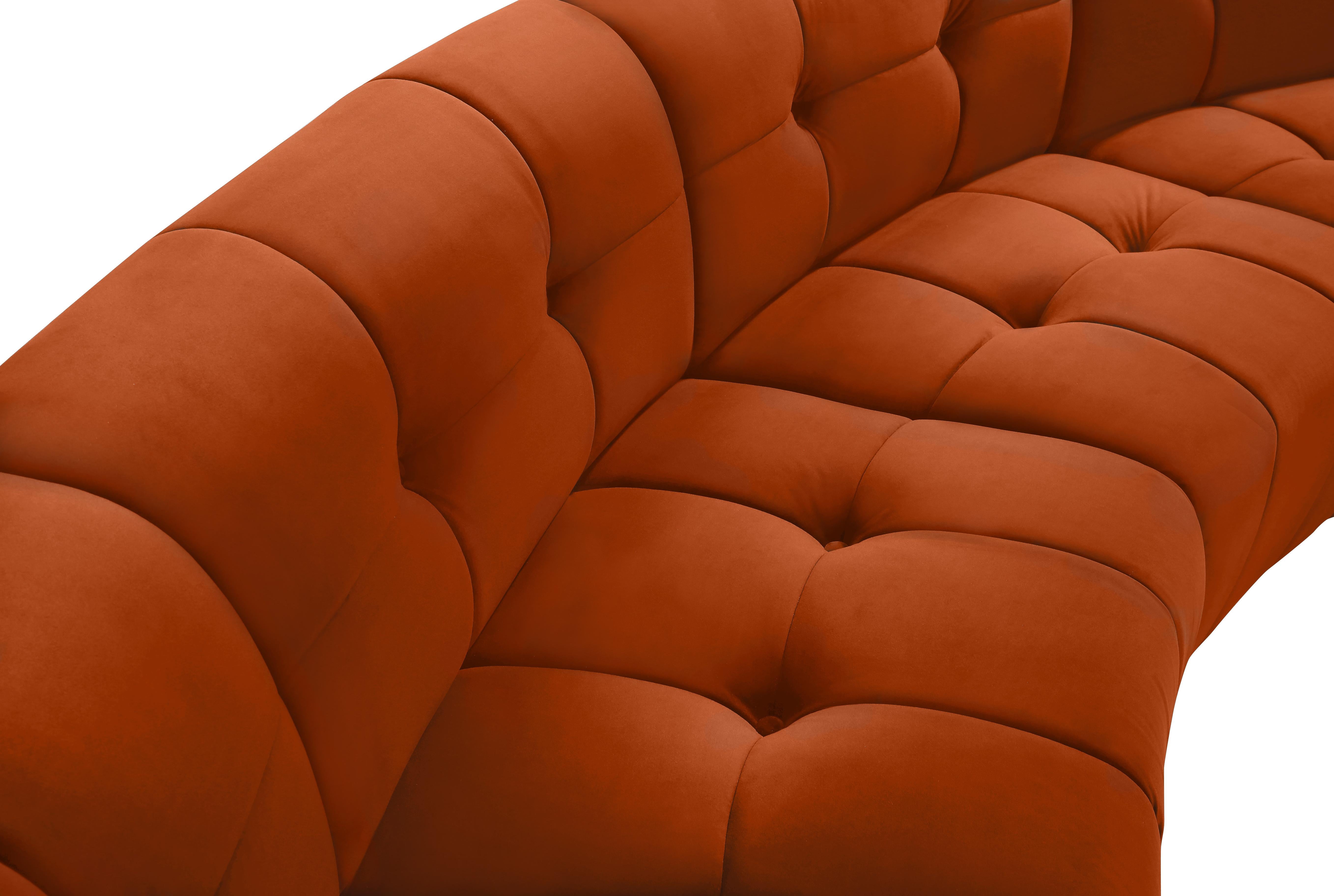 Limitless Cognac Velvet 4pc. Modular Sectional - Luxury Home Furniture (MI)