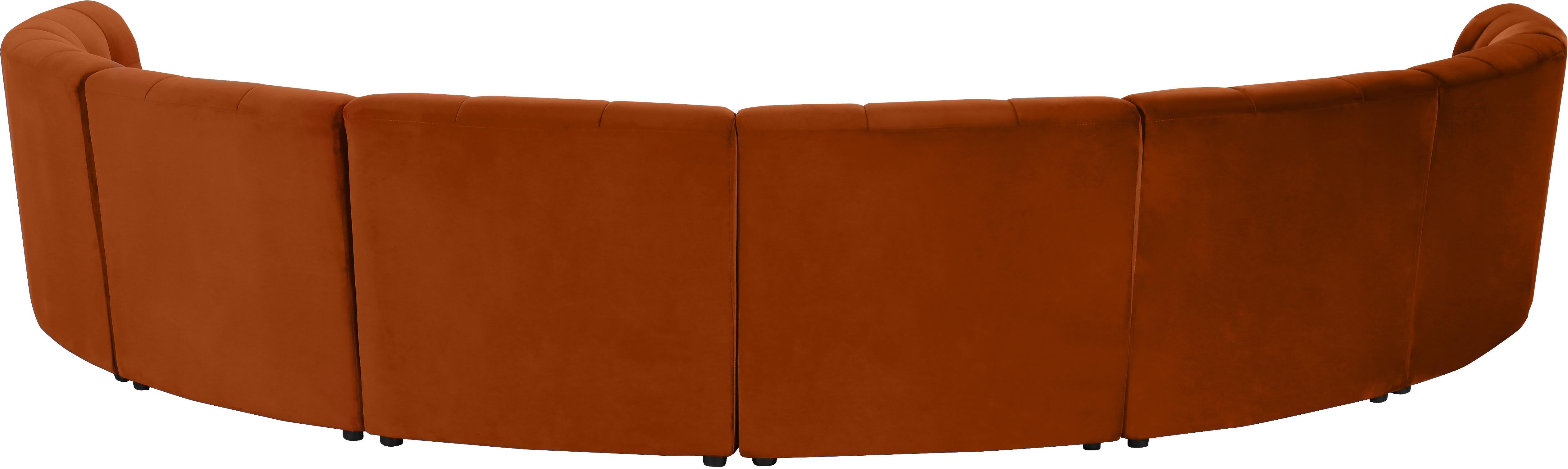 Limitless Cognac Velvet 8pc. Modular Sectional - Luxury Home Furniture (MI)