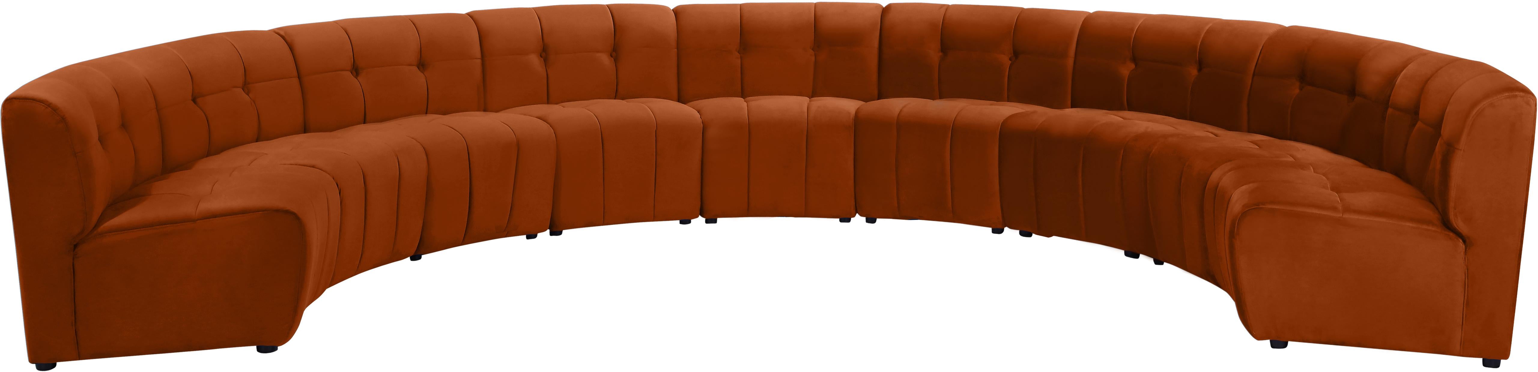 Limitless Cognac Velvet 9pc. Modular Sectional - Luxury Home Furniture (MI)