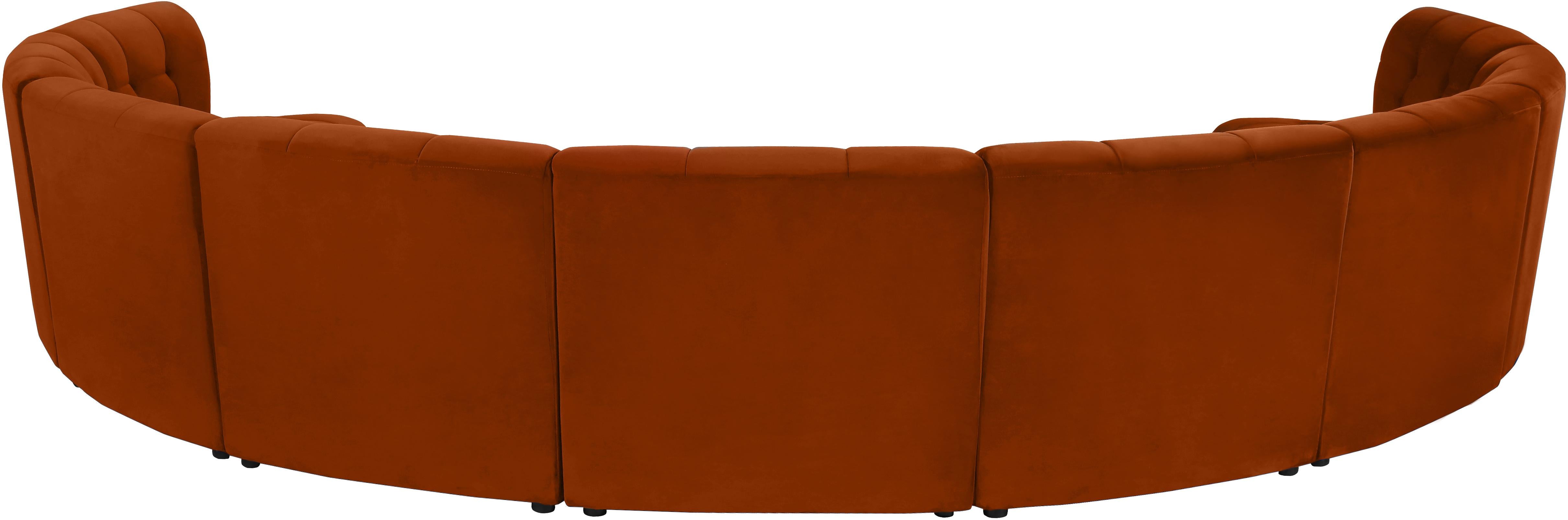 Limitless Cognac Velvet 9pc. Modular Sectional - Luxury Home Furniture (MI)