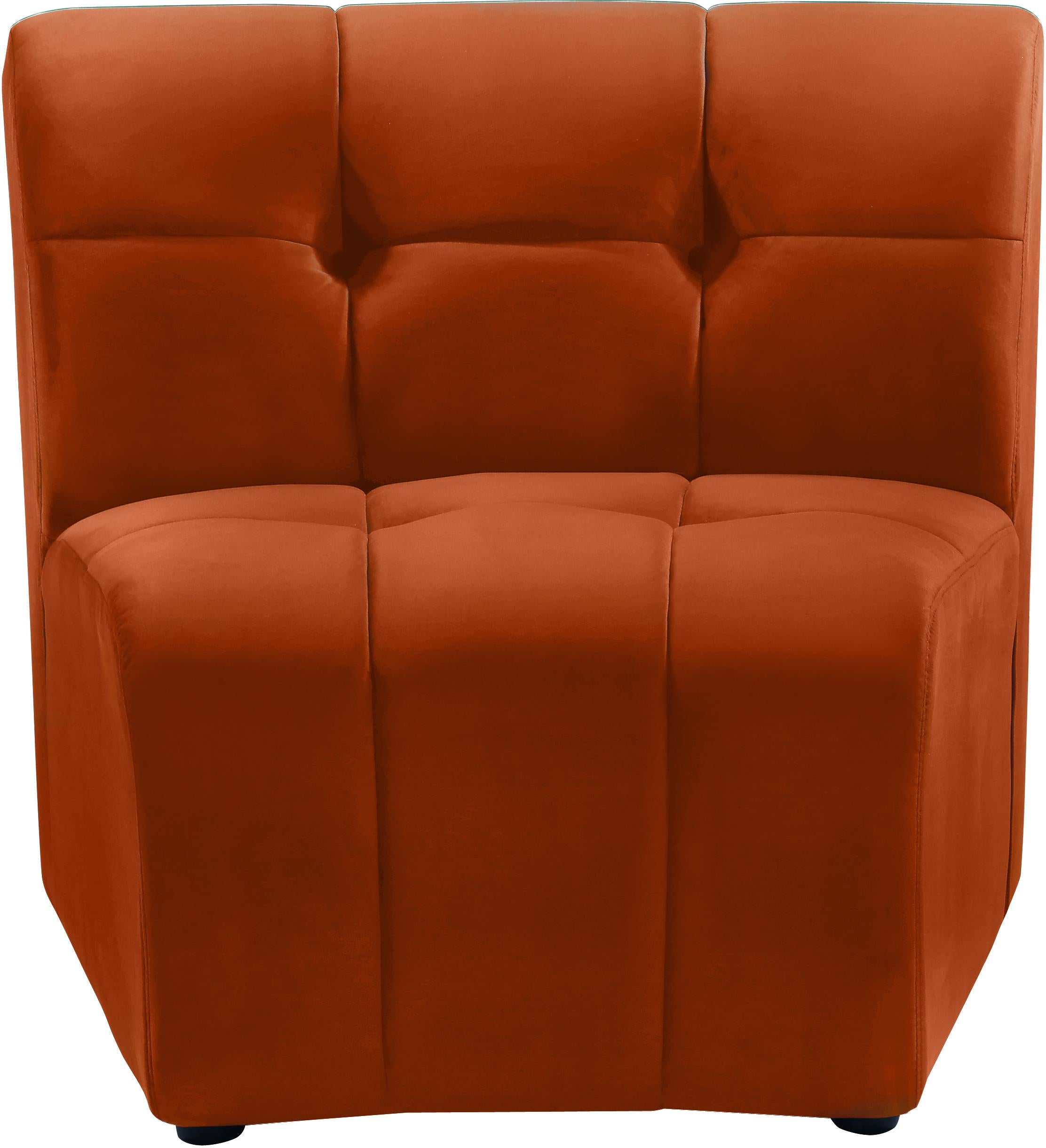 Limitless Cognac Velvet Modular Chair - Luxury Home Furniture (MI)