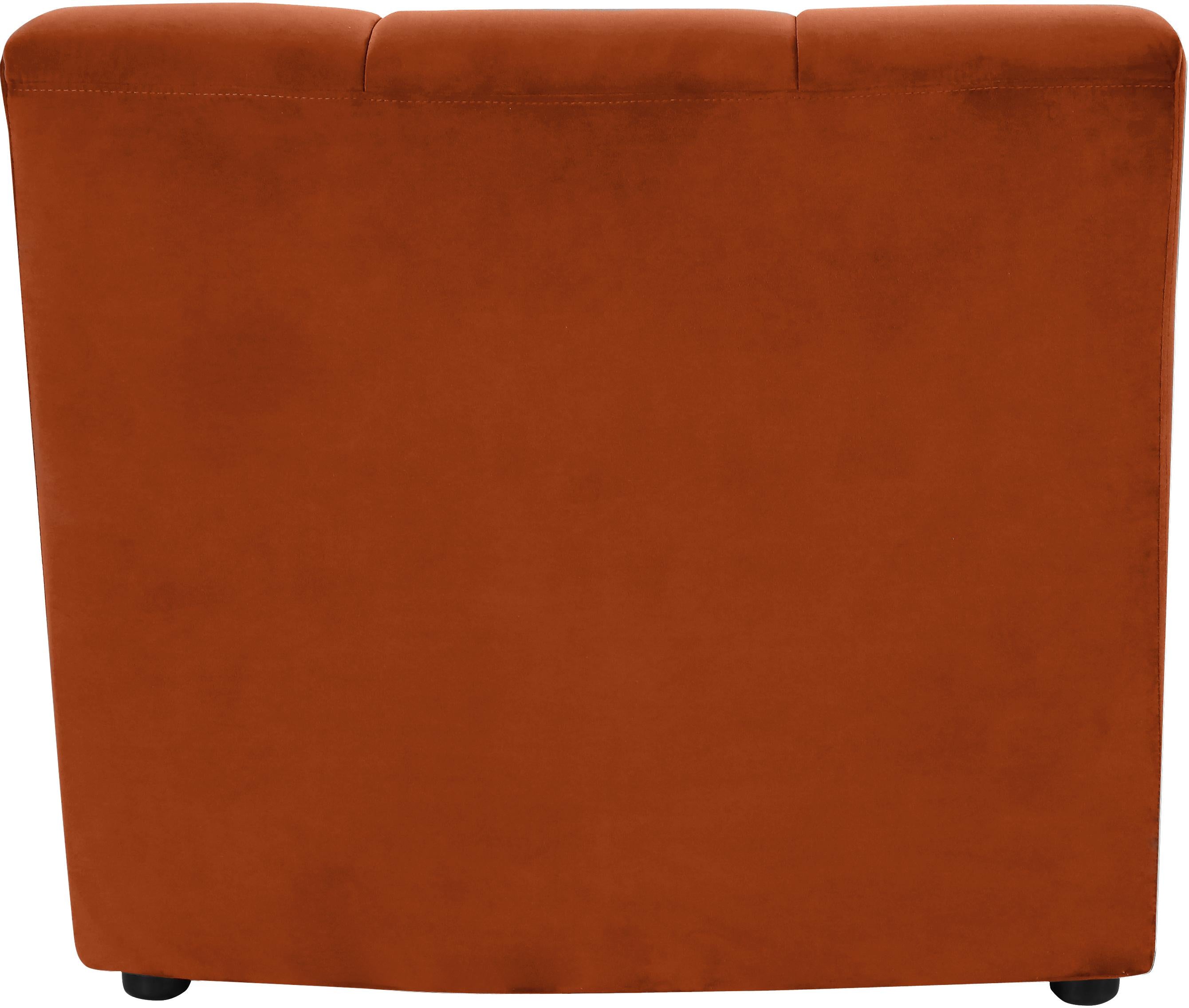 Limitless Cognac Velvet Modular Chair - Luxury Home Furniture (MI)