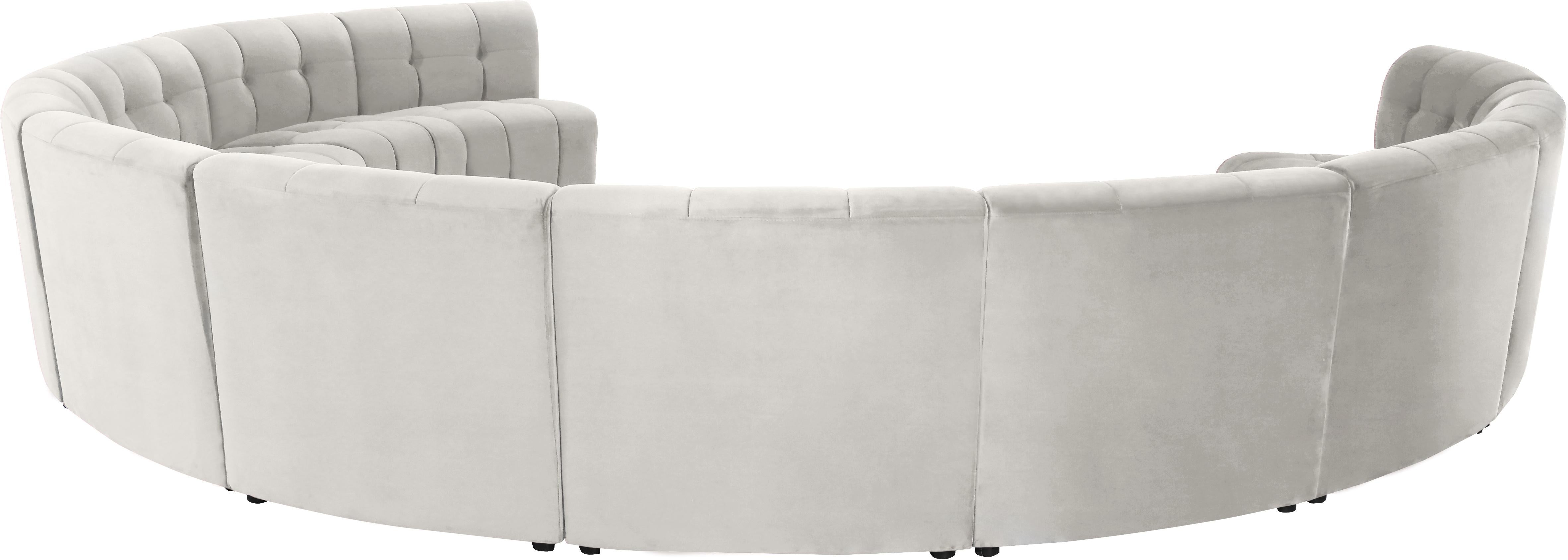 Limitless Cream Velvet 11pc. Modular Sectional - Luxury Home Furniture (MI)