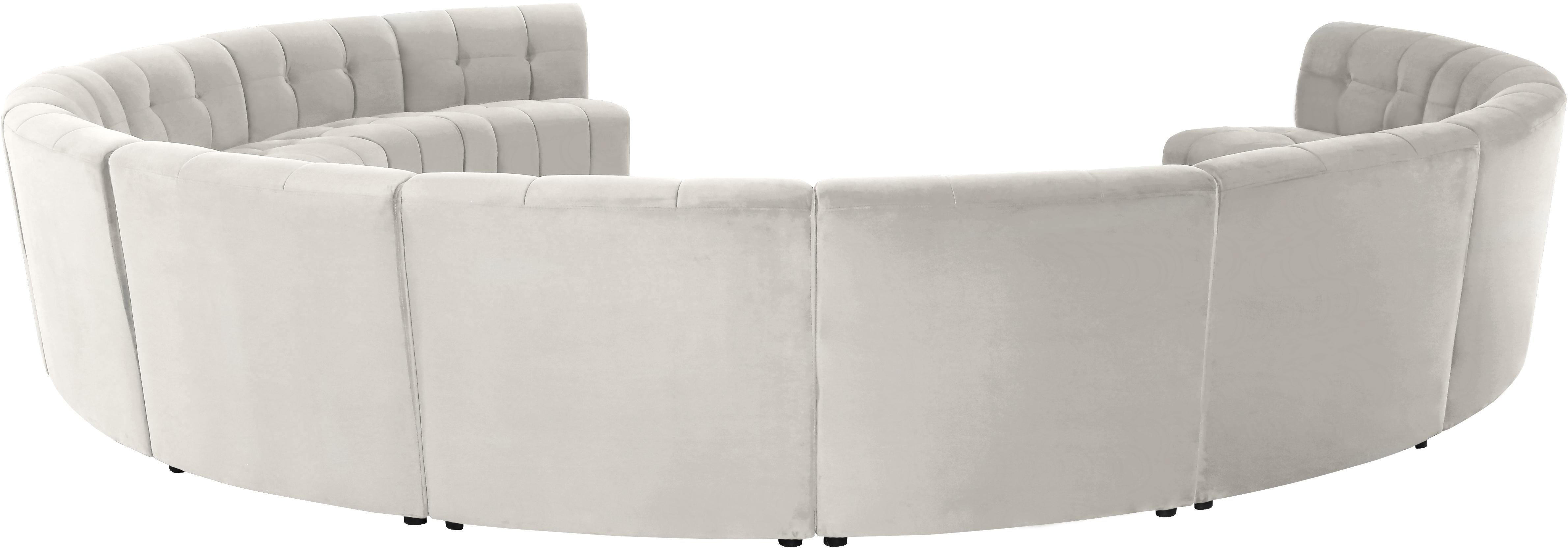 Limitless Cream Velvet 12pc. Modular Sectional - Luxury Home Furniture (MI)