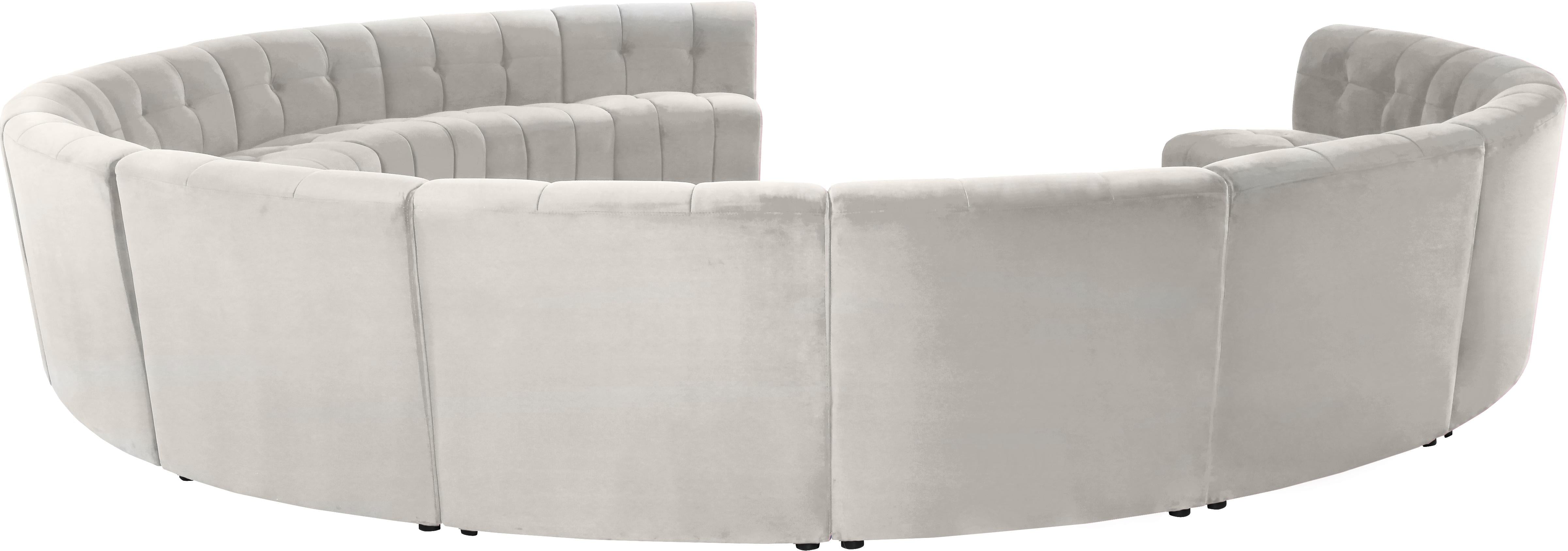 Limitless Cream Velvet 13pc. Modular Sectional - Luxury Home Furniture (MI)