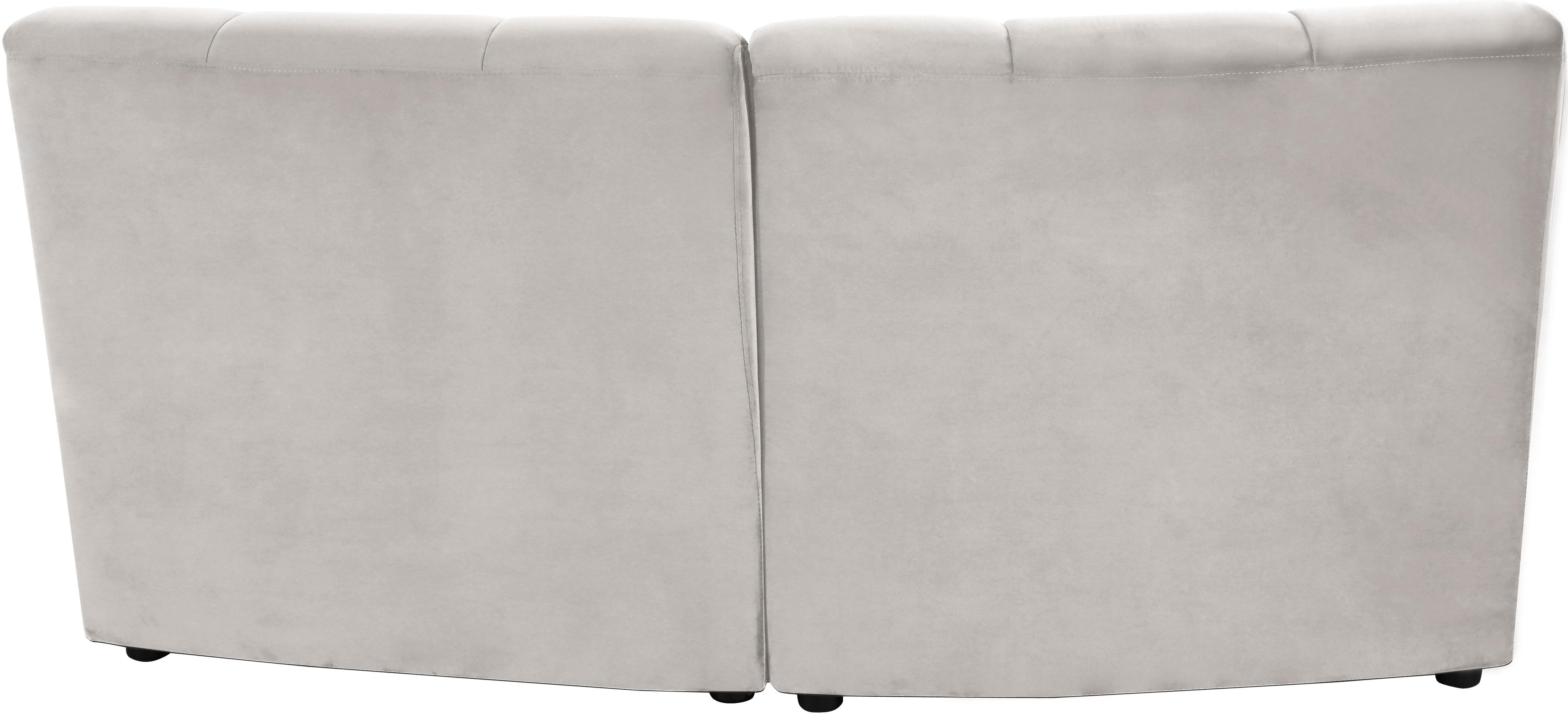 Limitless Cream Velvet 2pc. Modular Sectional - Luxury Home Furniture (MI)