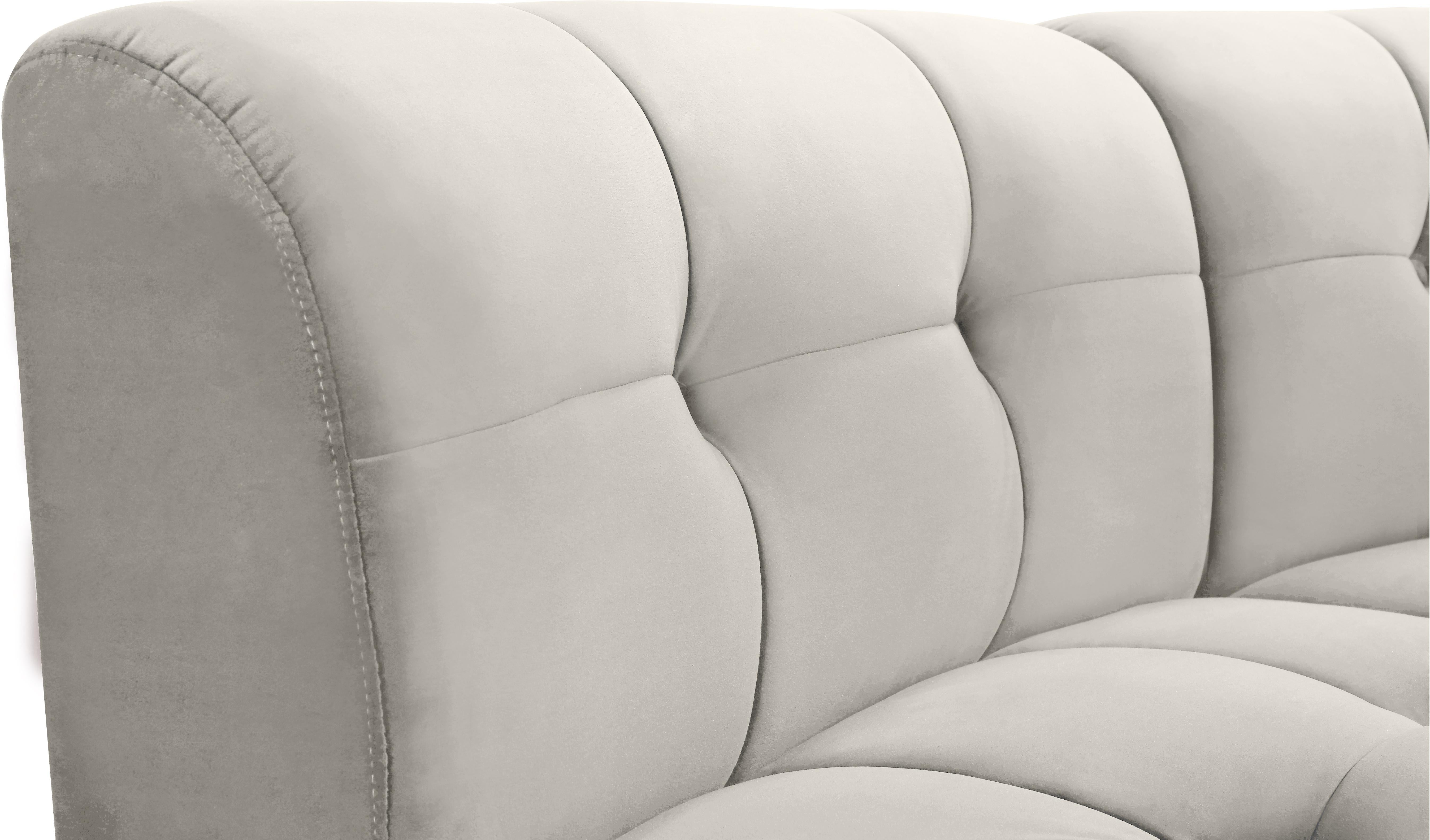 Limitless Cream Velvet 15pc. Modular Sectional - Luxury Home Furniture (MI)