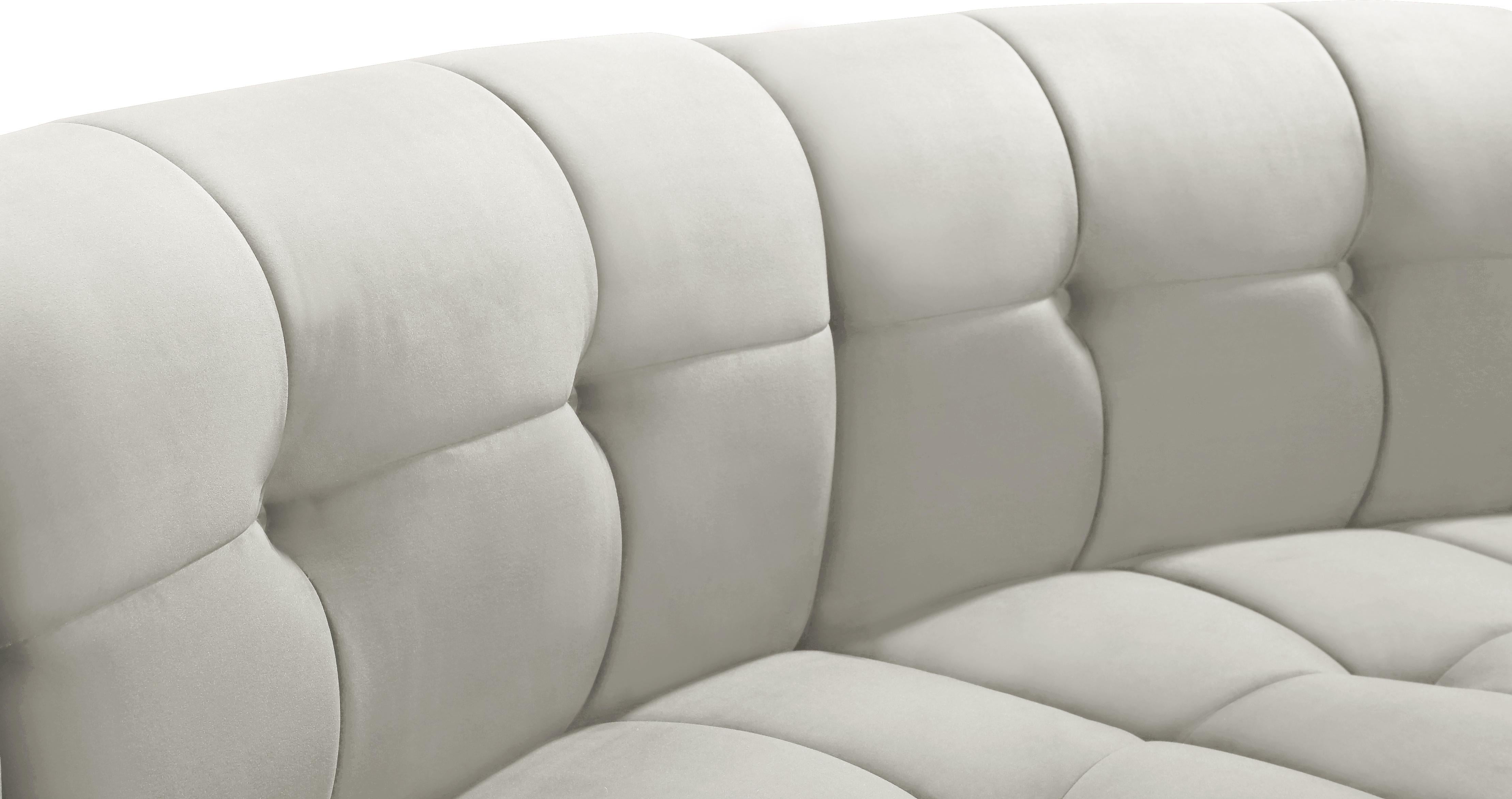 Limitless Cream Velvet 2pc. Modular Sectional - Luxury Home Furniture (MI)