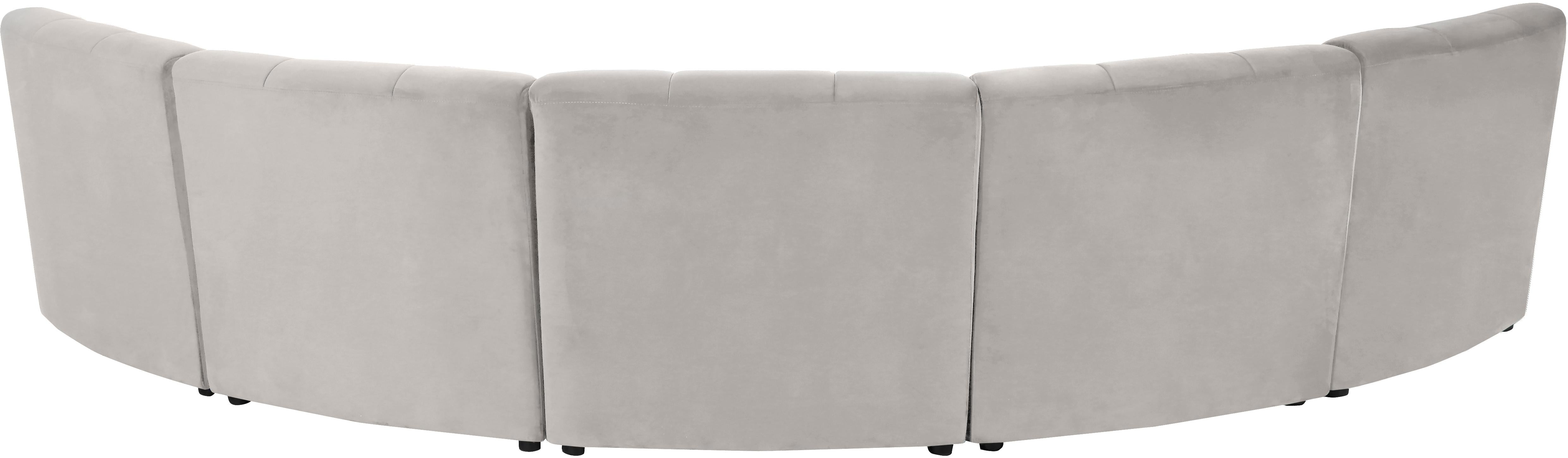 Limitless Cream Velvet 5pc. Modular Sectional - Luxury Home Furniture (MI)