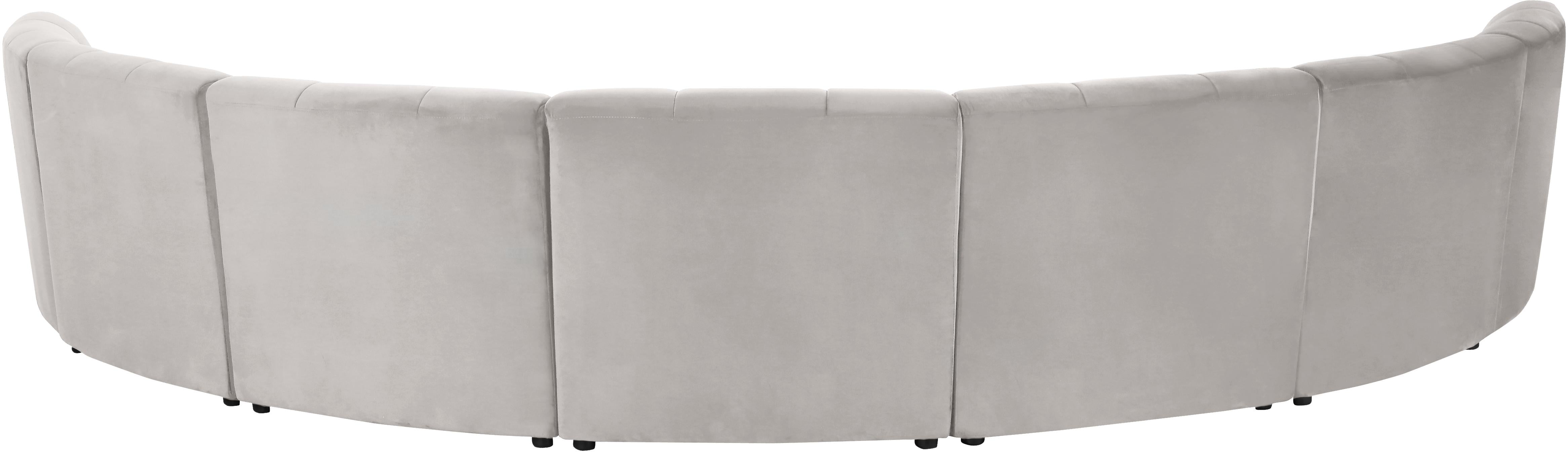 Limitless Cream Velvet 7pc. Modular Sectional - Luxury Home Furniture (MI)