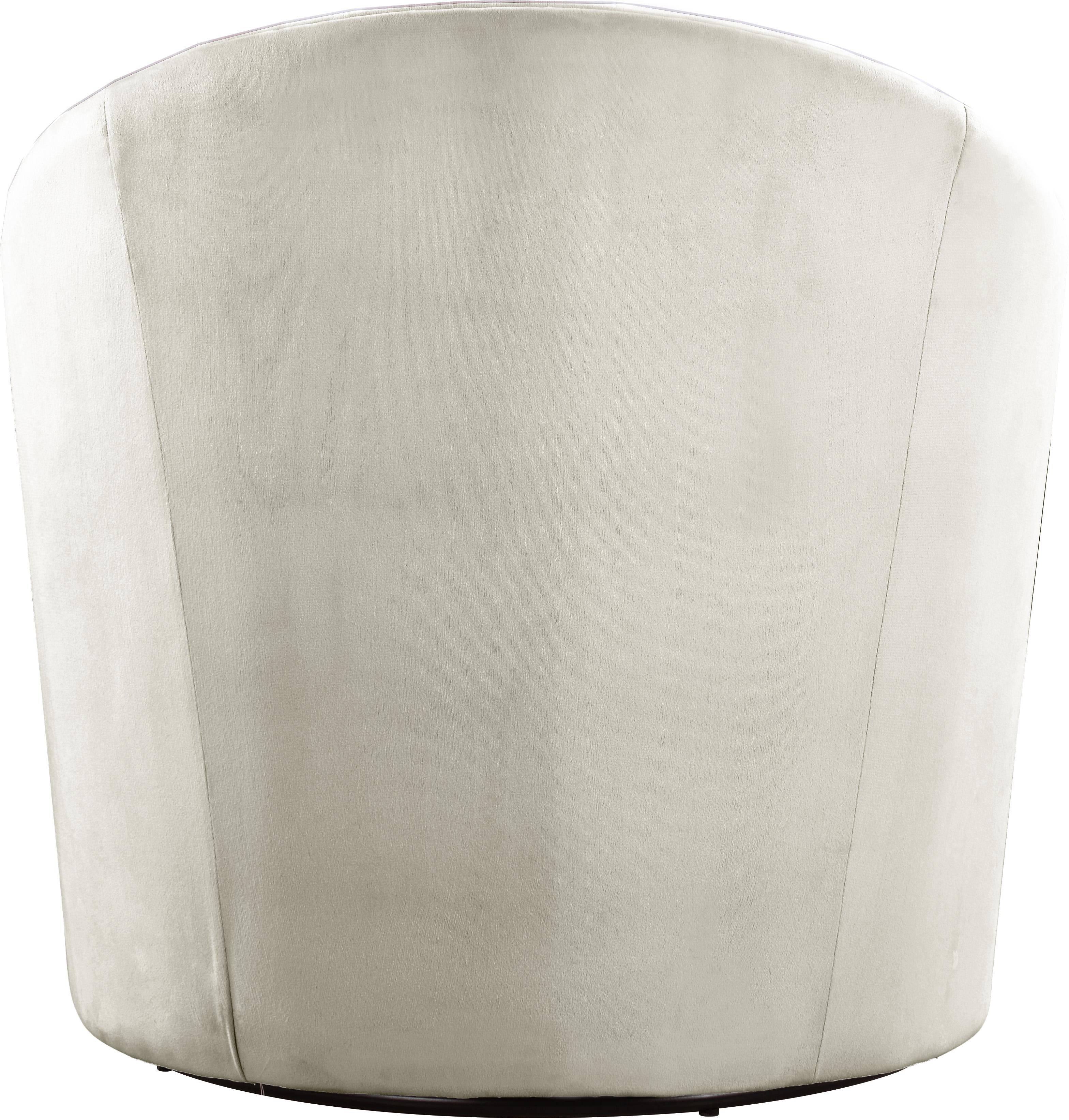 Alessio Cream Velvet Accent Chair - Luxury Home Furniture (MI)