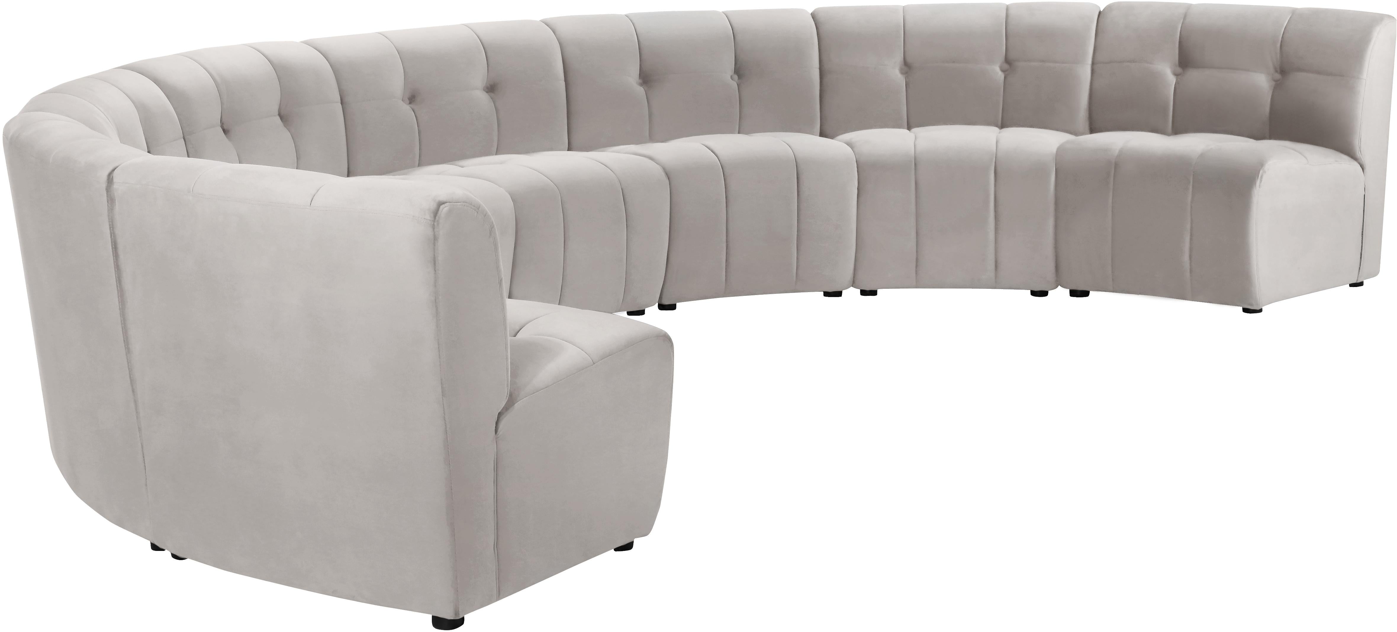 Limitless Cream Velvet 8pc. Modular Sectional - Luxury Home Furniture (MI)
