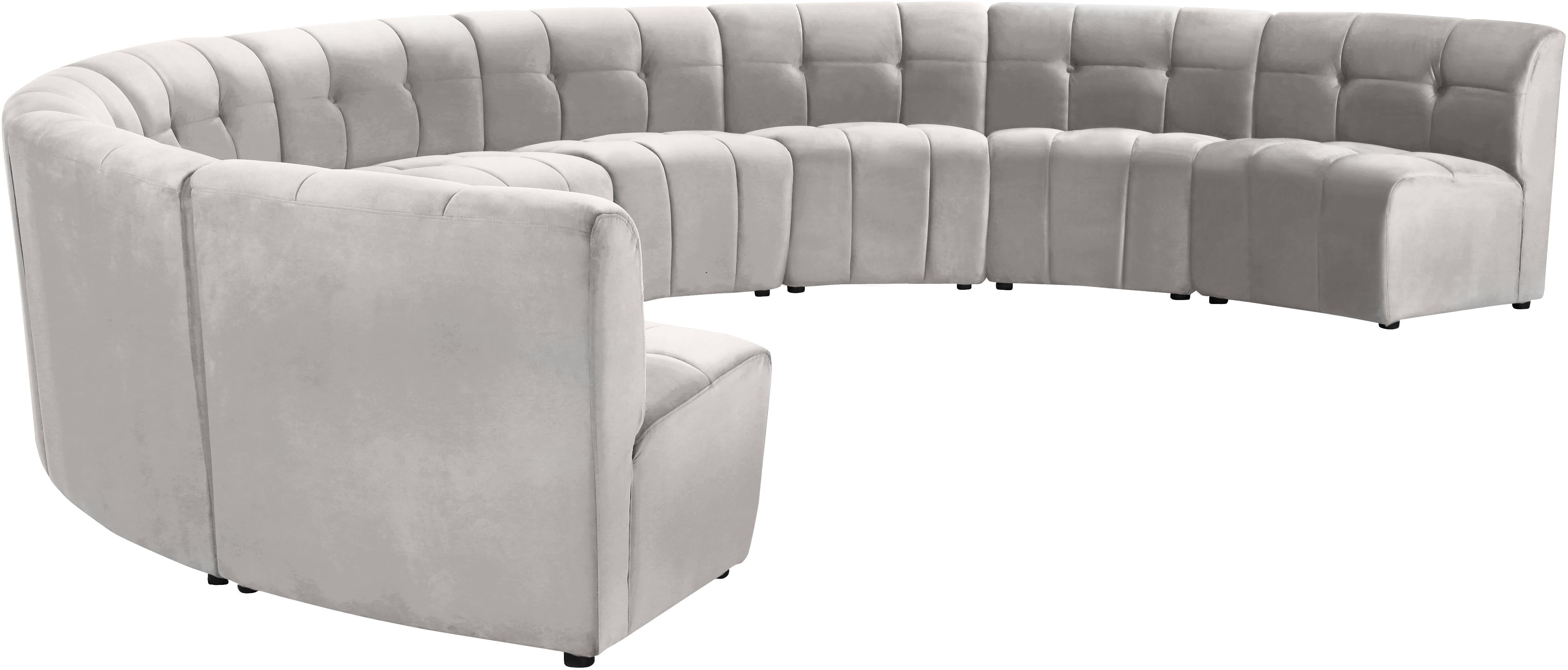 Limitless Cream Velvet 9pc. Modular Sectional - Luxury Home Furniture (MI)