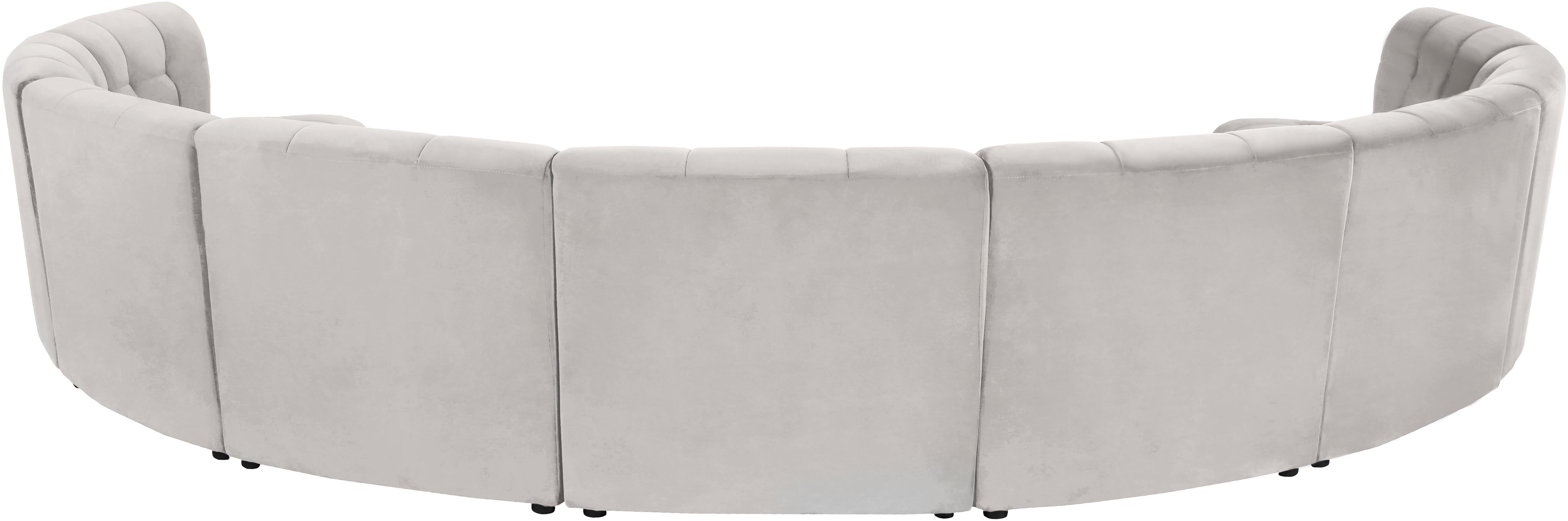 Limitless Cream Velvet 9pc. Modular Sectional - Luxury Home Furniture (MI)
