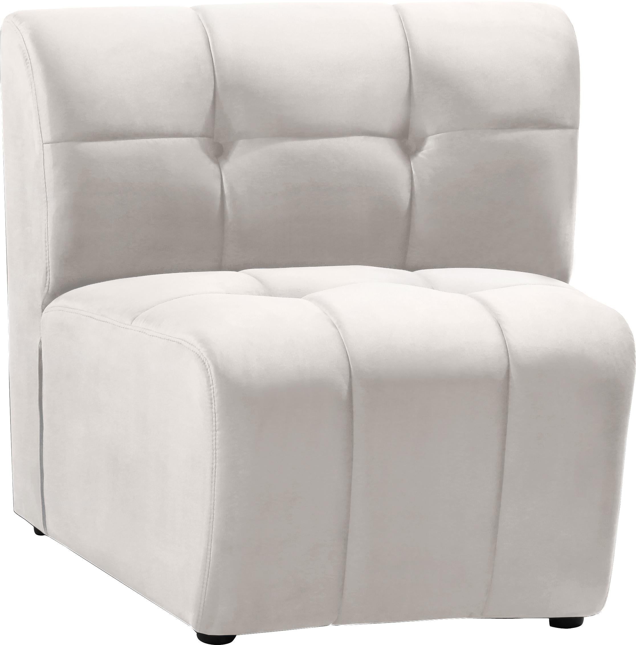 Limitless Cream Velvet Modular Chair - Luxury Home Furniture (MI)