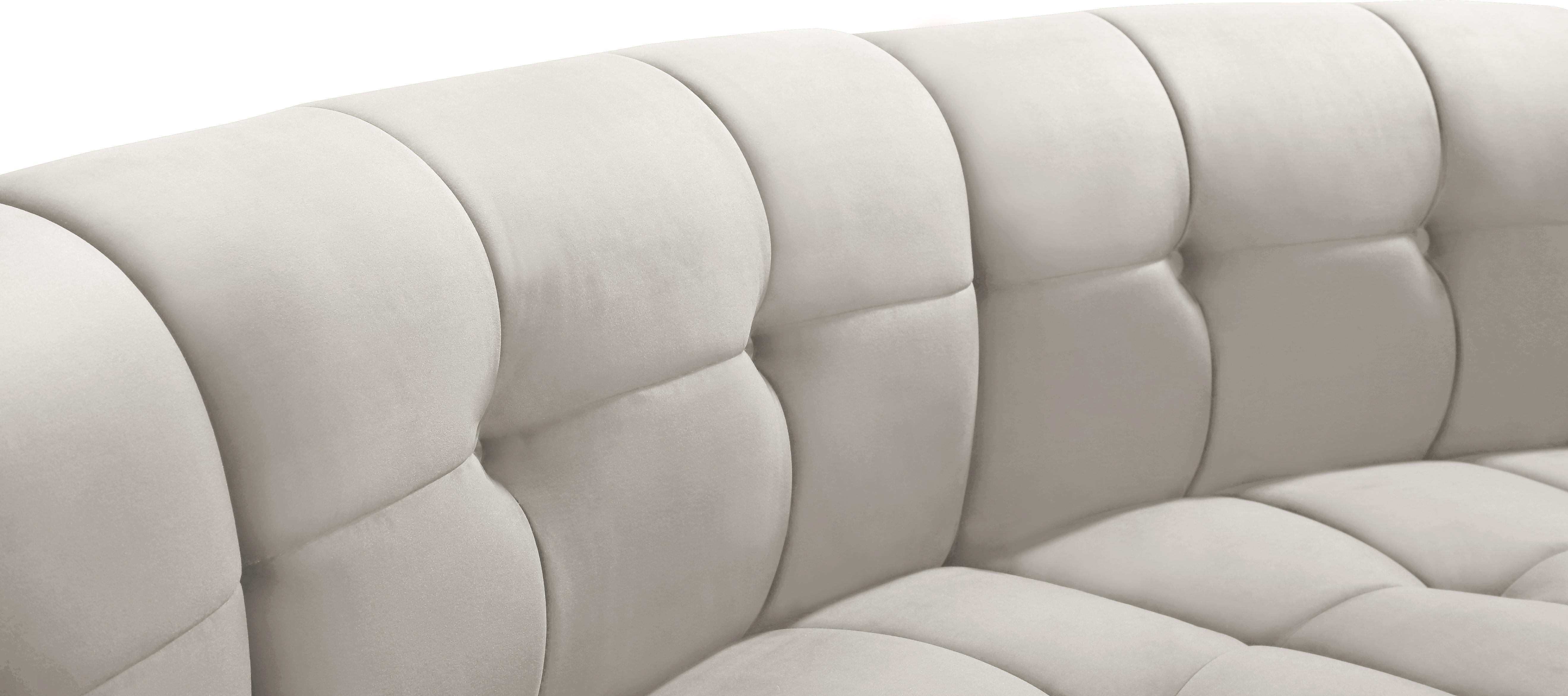 Limitless Cream Velvet 6pc. Modular Sectional - Luxury Home Furniture (MI)
