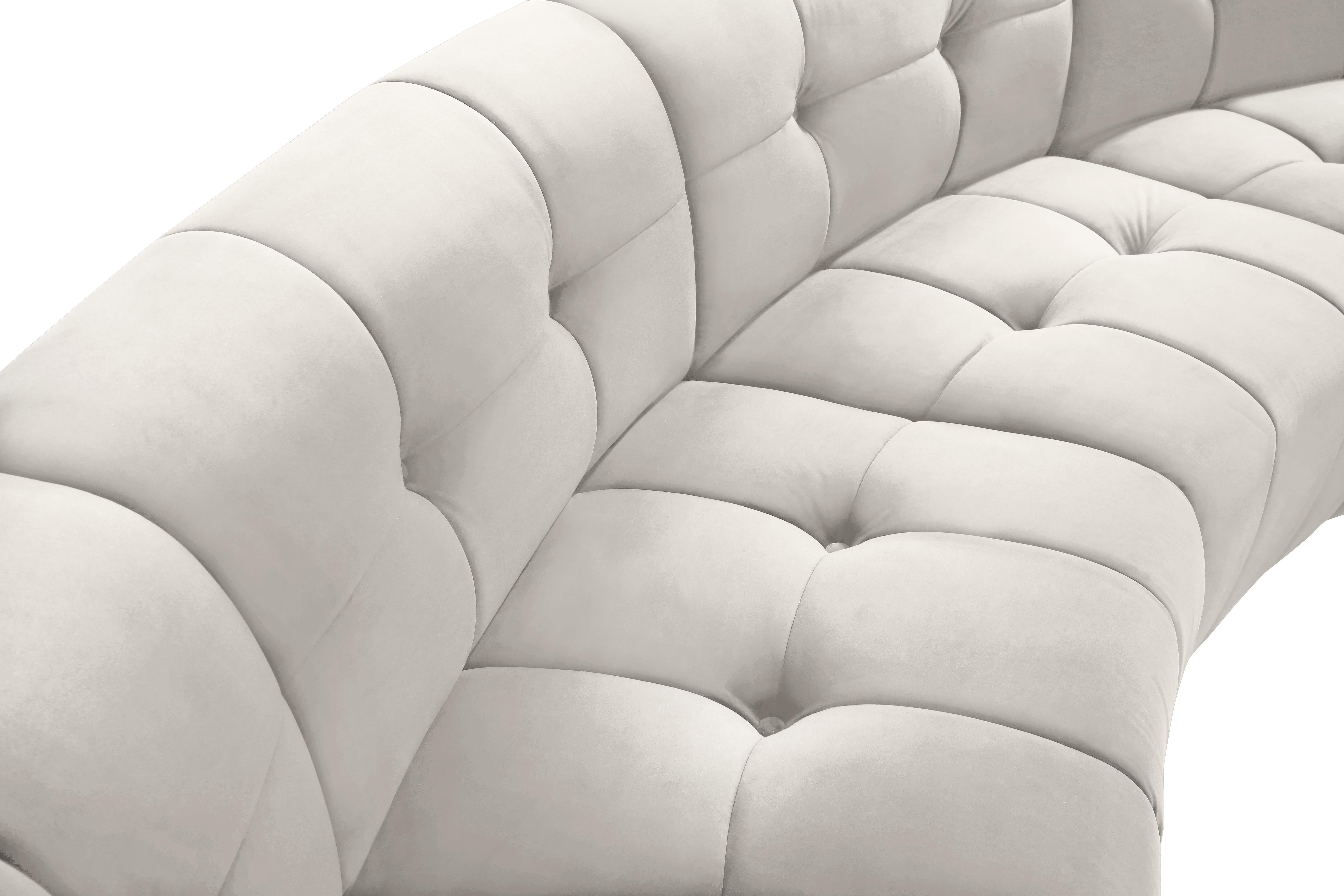 Limitless Cream Velvet 3pc. Modular Sectional - Luxury Home Furniture (MI)