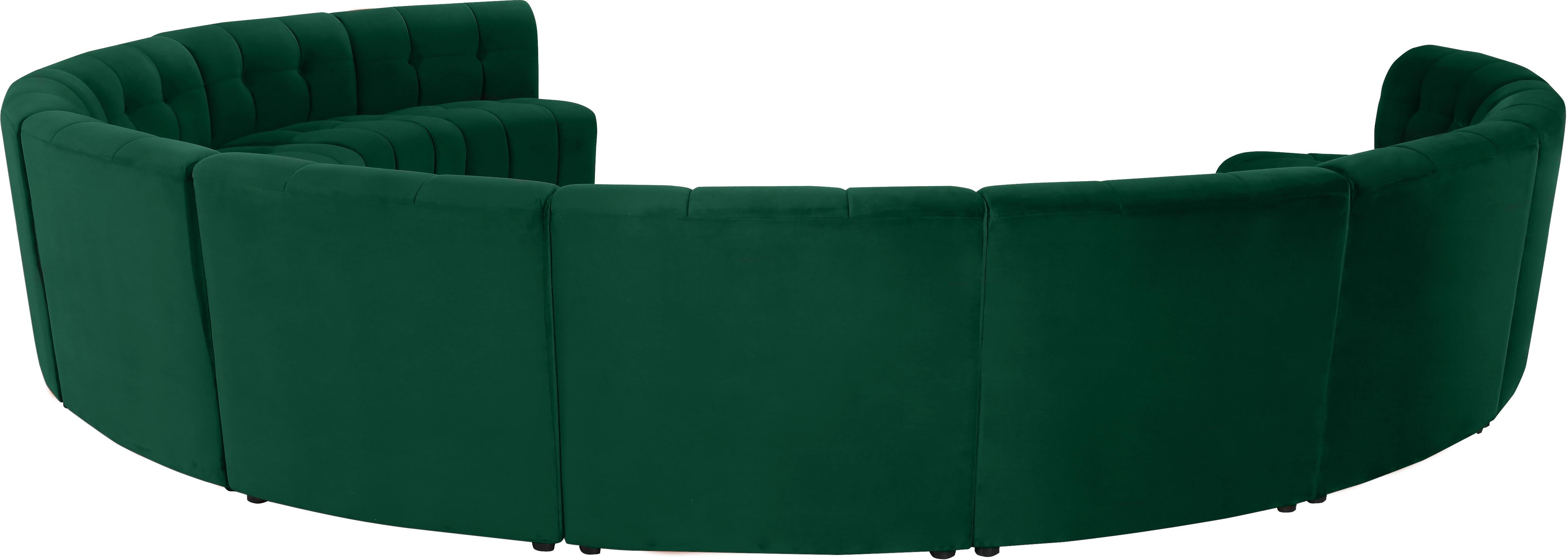 Limitless Green Velvet 11pc. Modular Sectional - Luxury Home Furniture (MI)