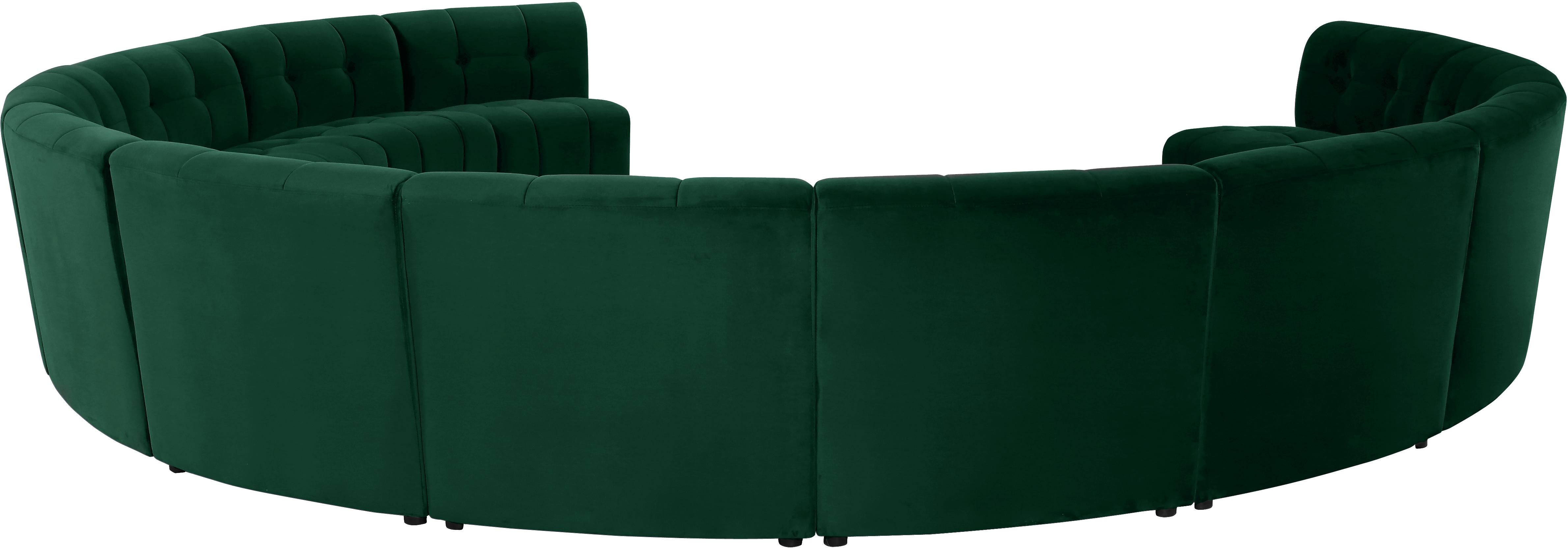 Limitless Green Velvet 12pc. Modular Sectional - Luxury Home Furniture (MI)