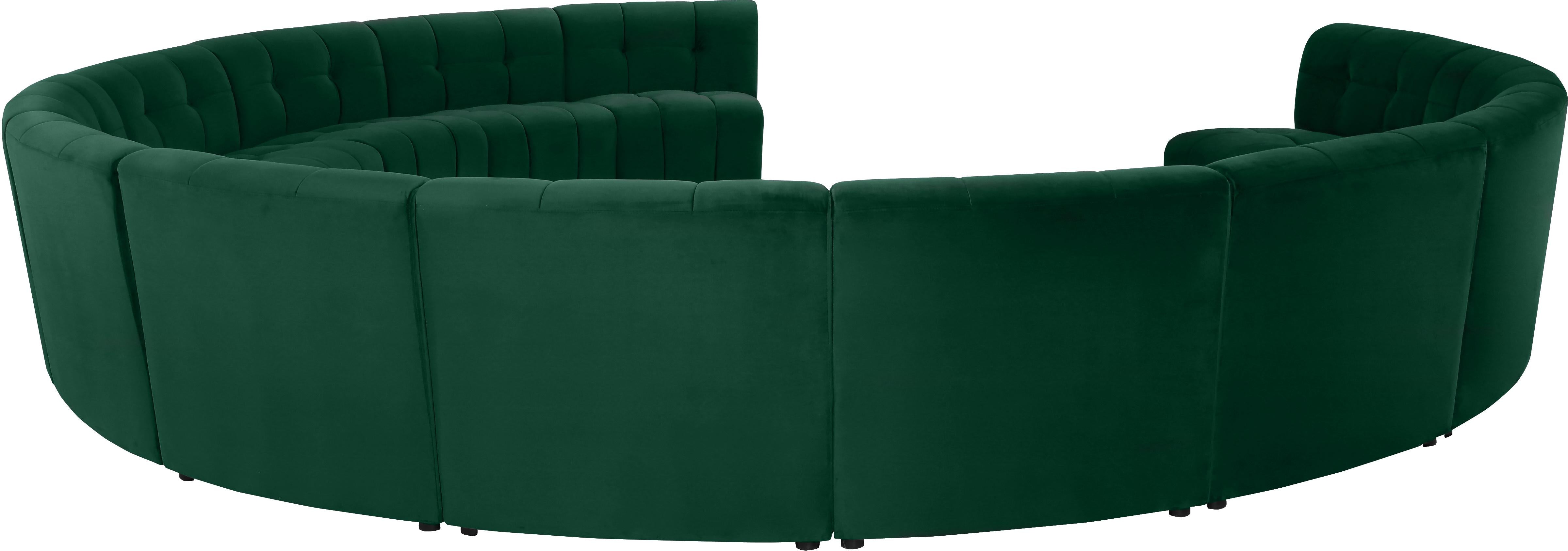 Limitless Green Velvet 13pc. Modular Sectional - Luxury Home Furniture (MI)
