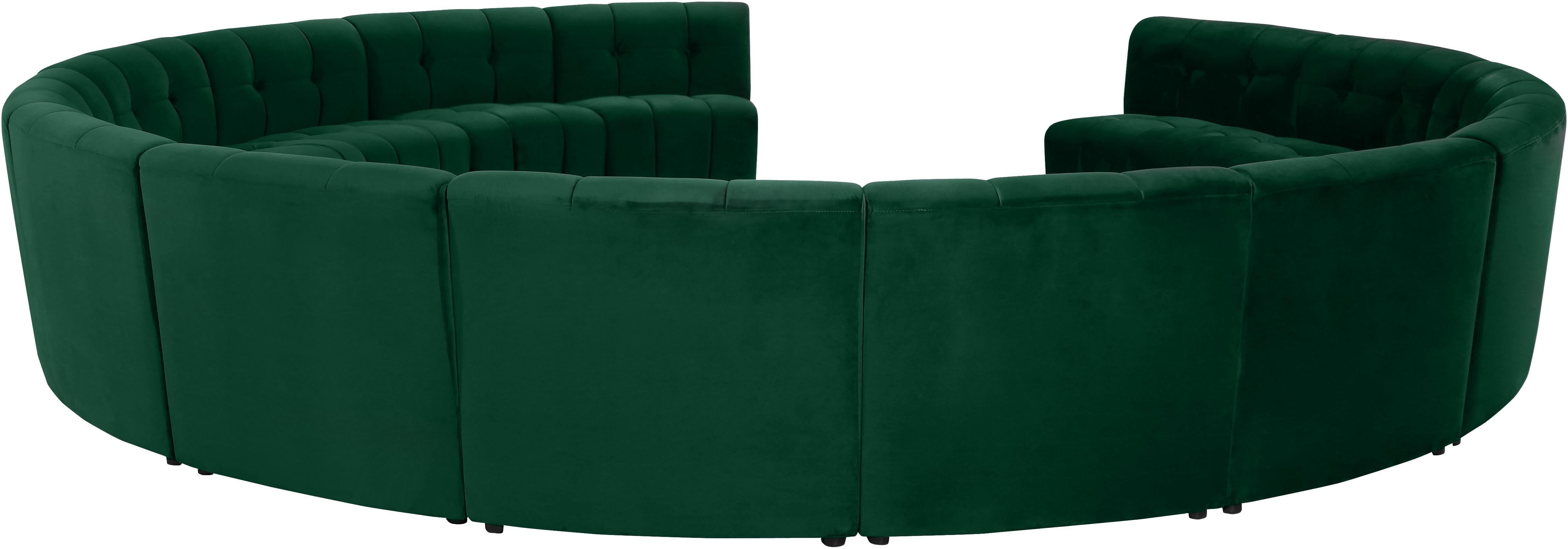 Limitless Green Velvet 14pc. Modular Sectional - Luxury Home Furniture (MI)