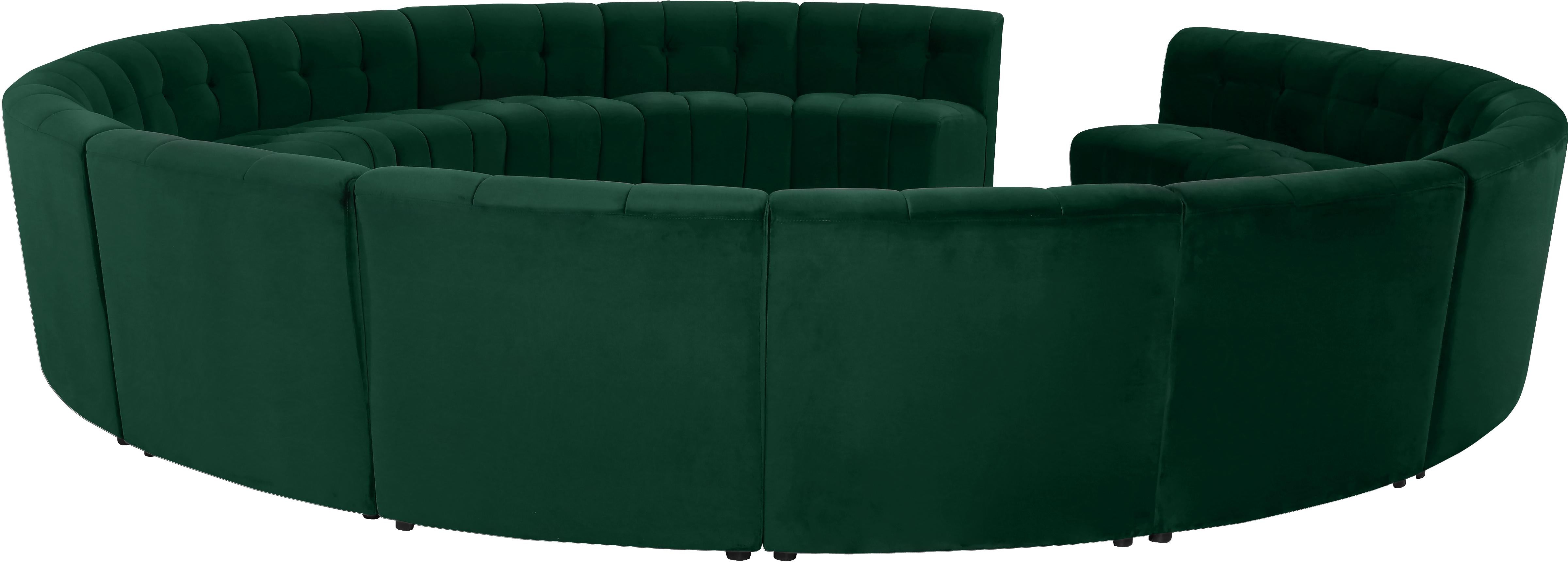 Limitless Green Velvet 15pc. Modular Sectional - Luxury Home Furniture (MI)