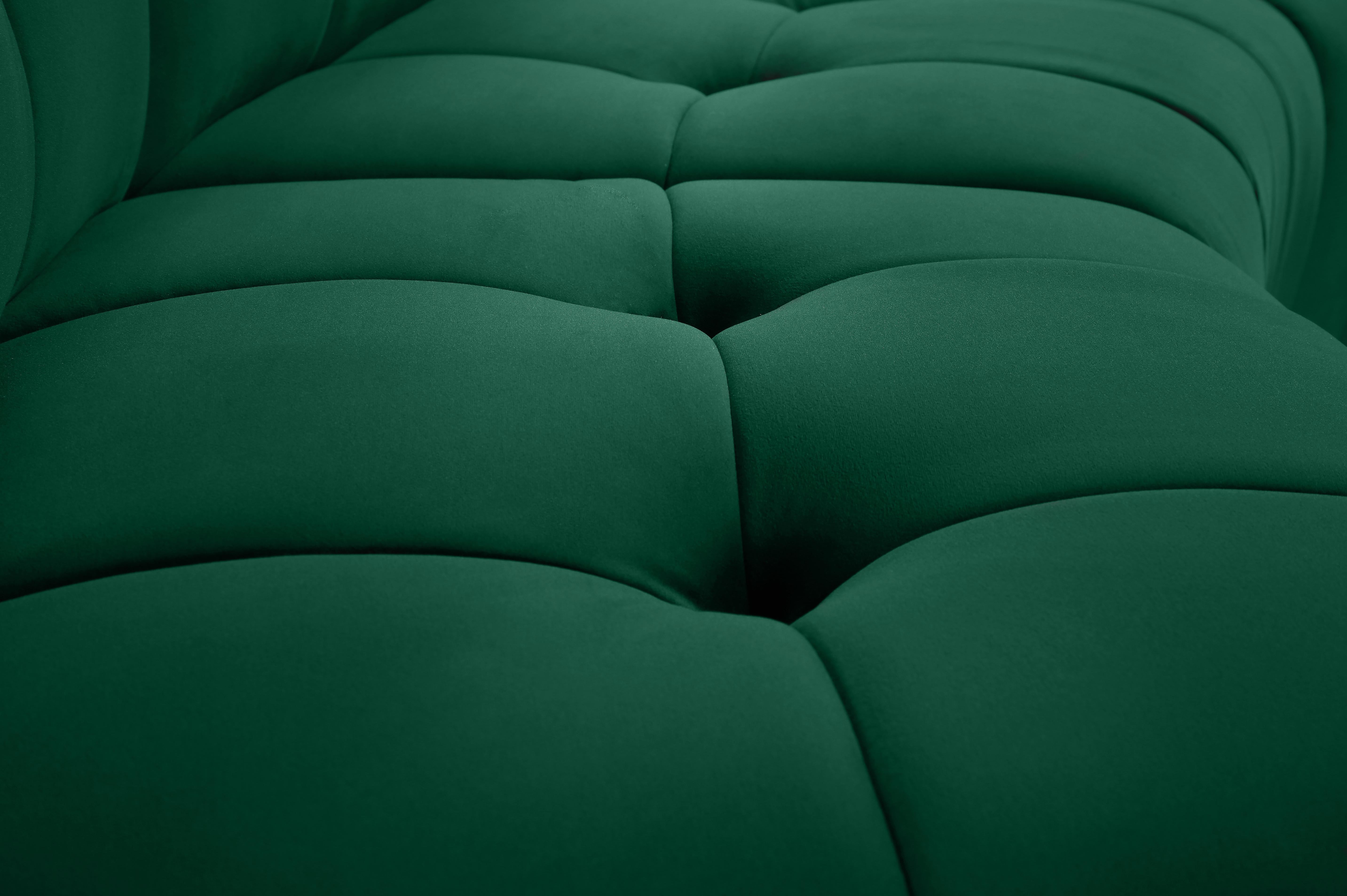 Limitless Green Velvet 12pc. Modular Sectional - Luxury Home Furniture (MI)