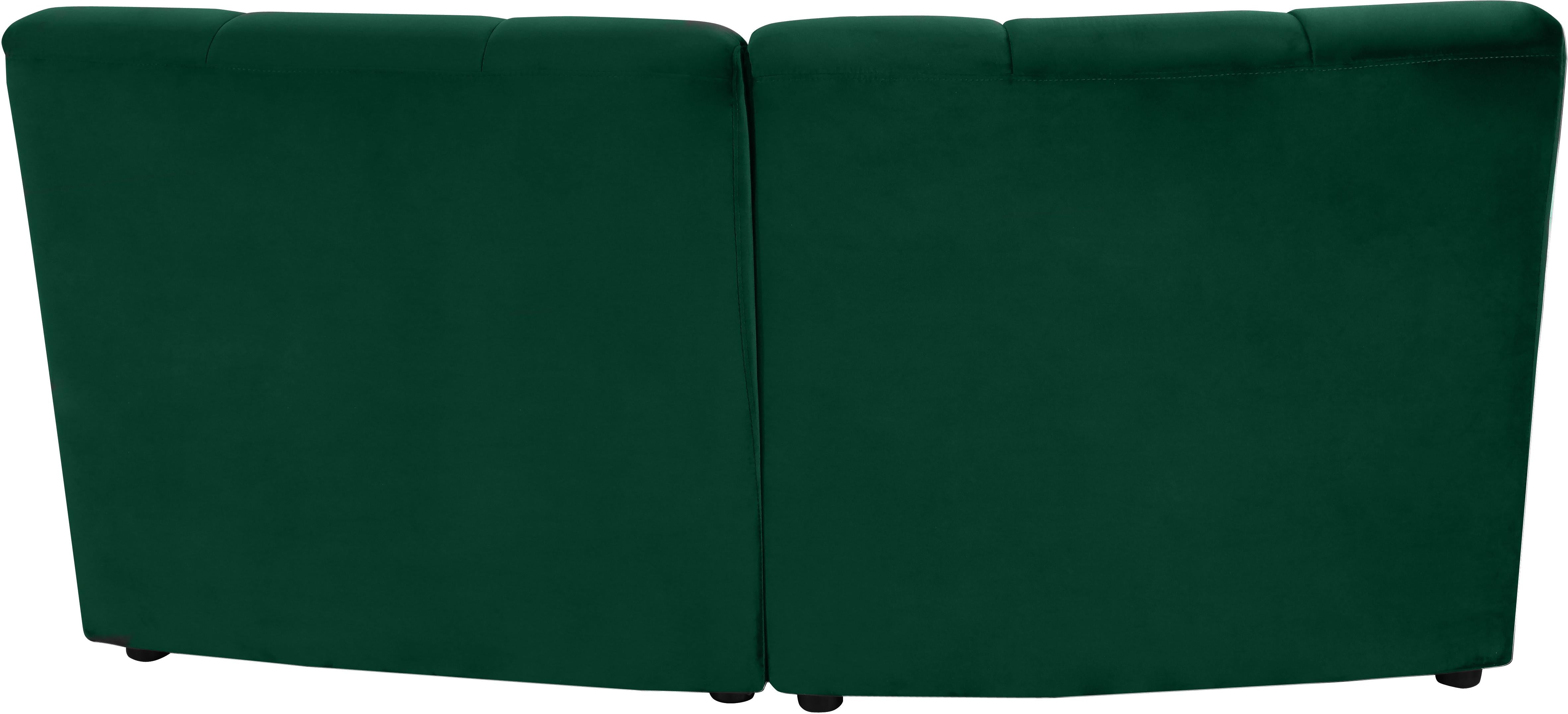 Limitless Green Velvet 2pc. Modular Sectional - Luxury Home Furniture (MI)