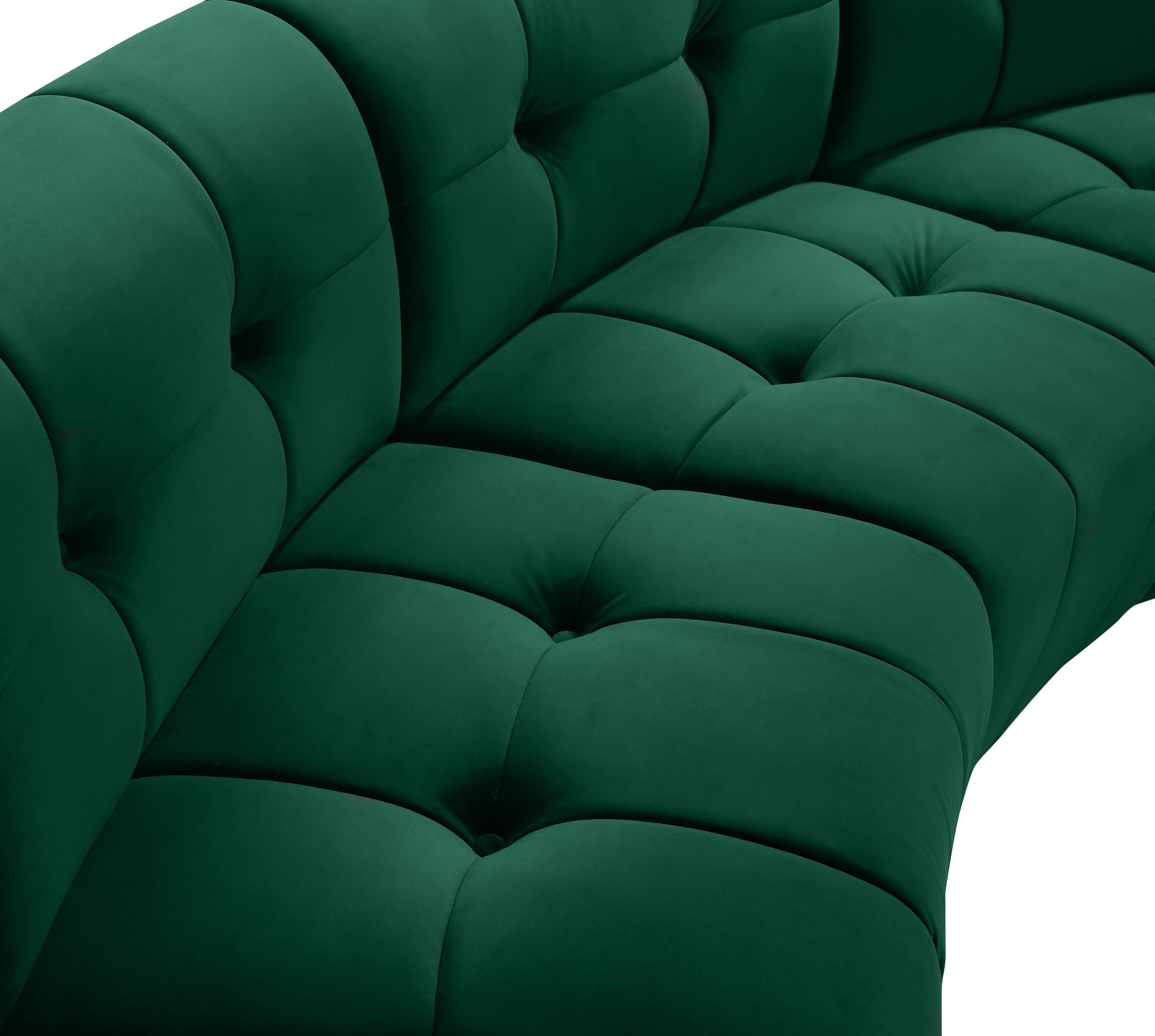 Limitless Green Velvet 2pc. Modular Sectional - Luxury Home Furniture (MI)