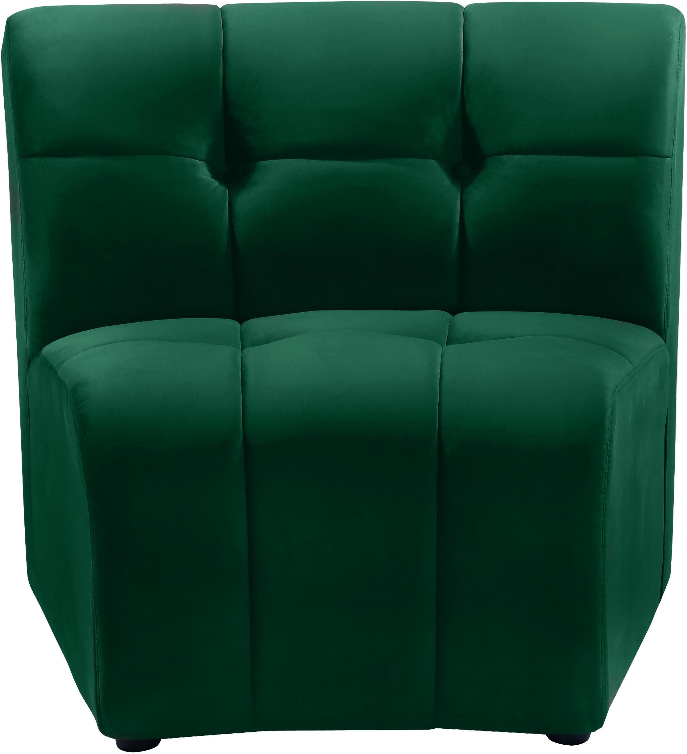 Limitless Green Velvet Modular Chair