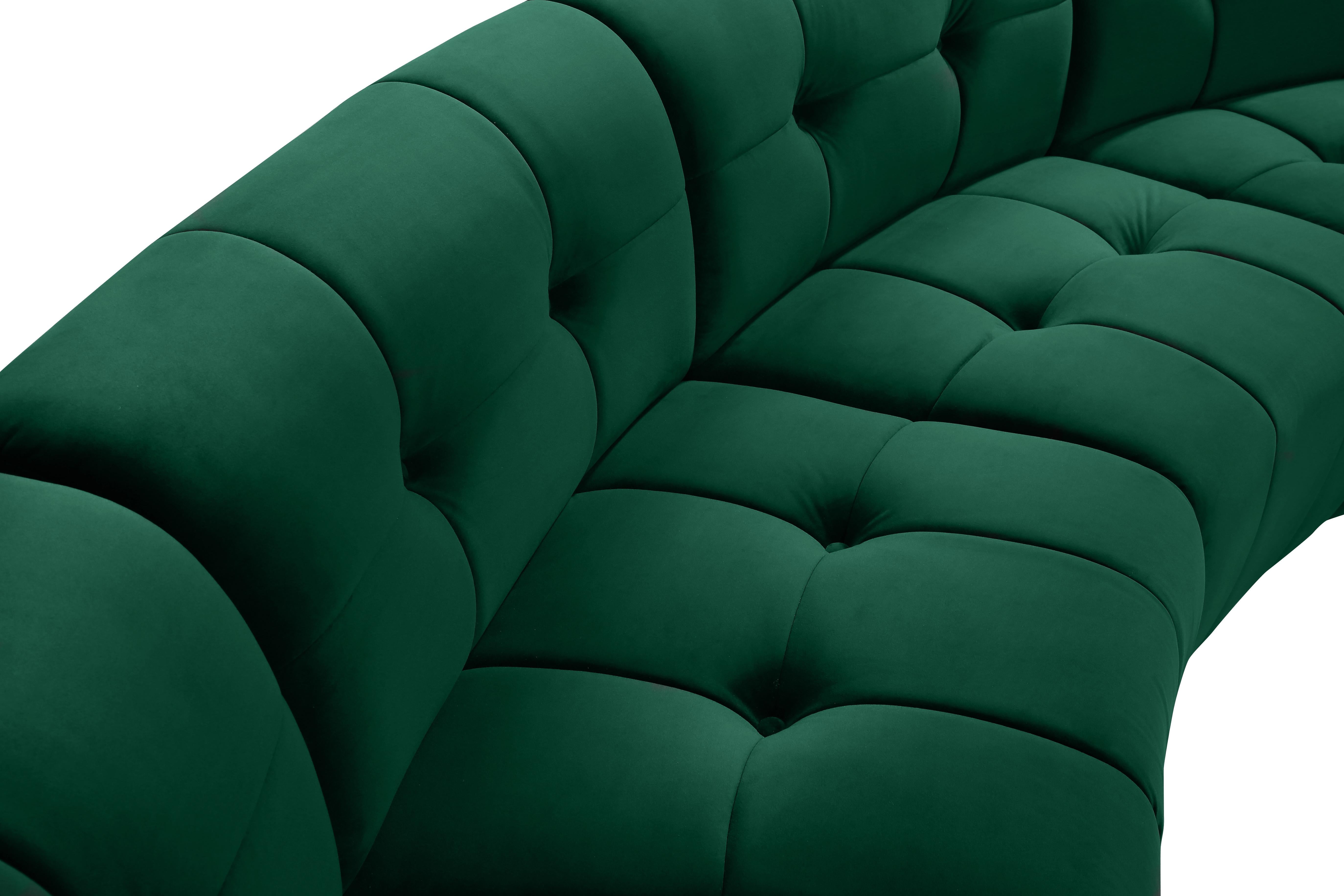 Limitless Green Velvet 3pc. Modular Sectional - Luxury Home Furniture (MI)