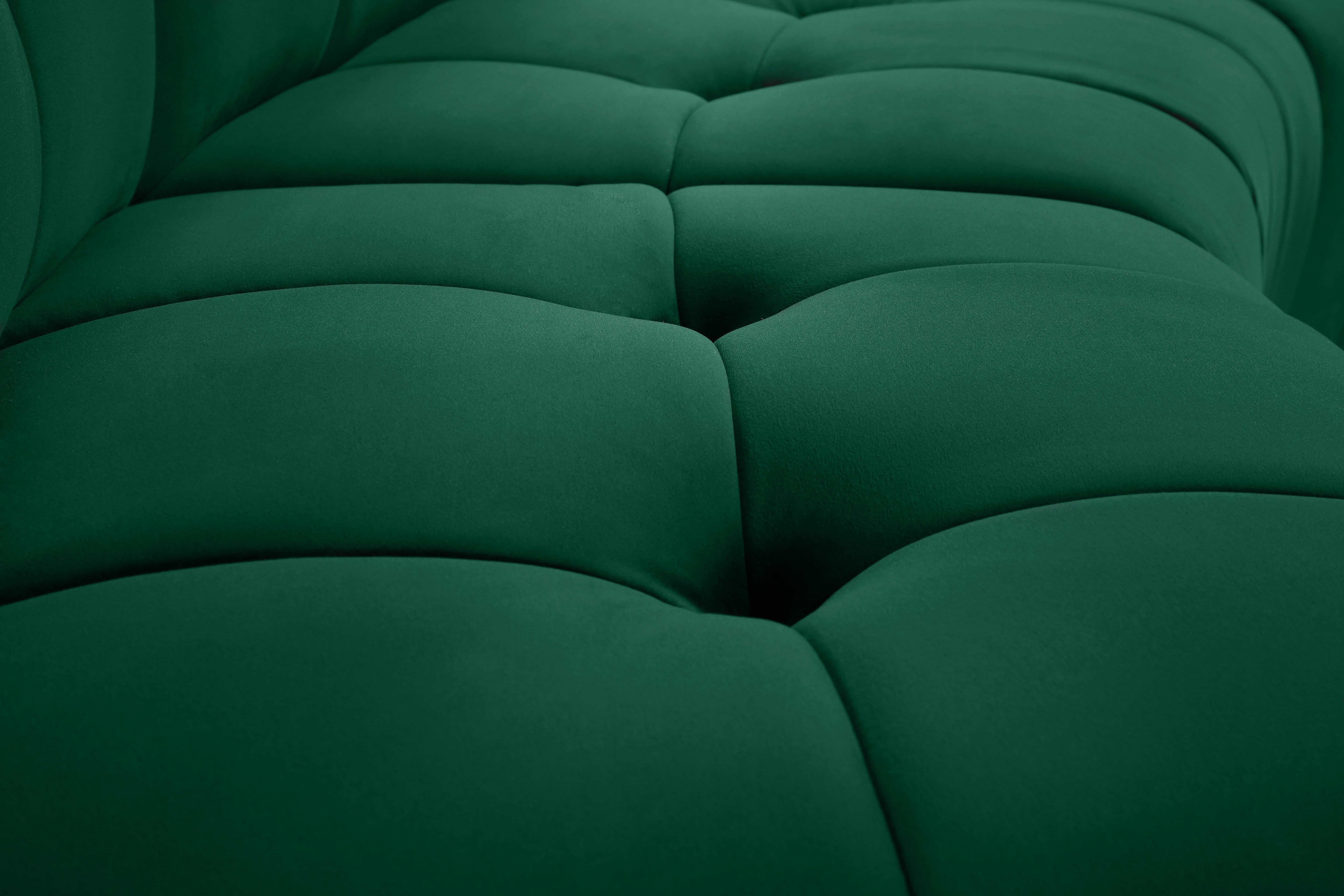 Limitless Green Velvet 13pc. Modular Sectional - Luxury Home Furniture (MI)