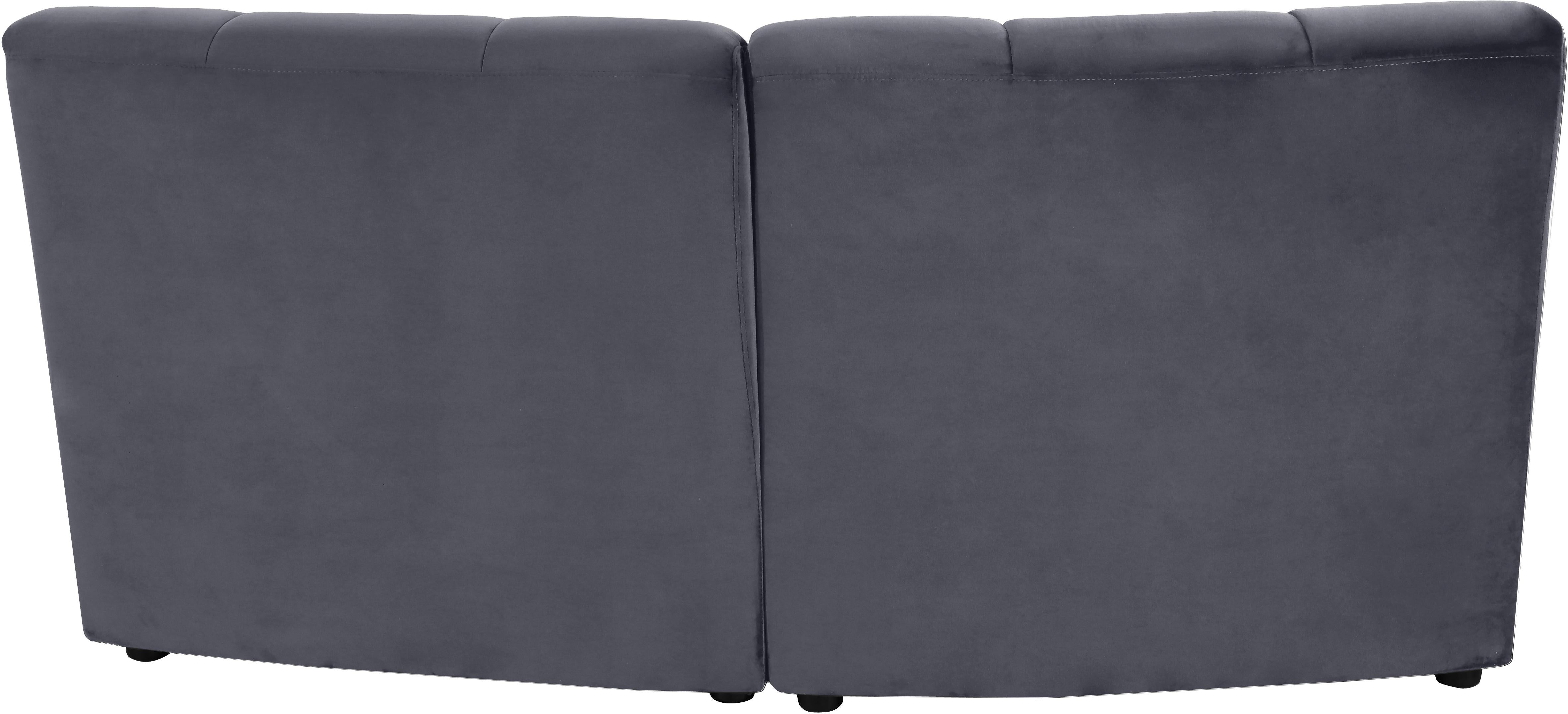 Limitless Grey Velvet 2pc. Modular Sectional - Luxury Home Furniture (MI)