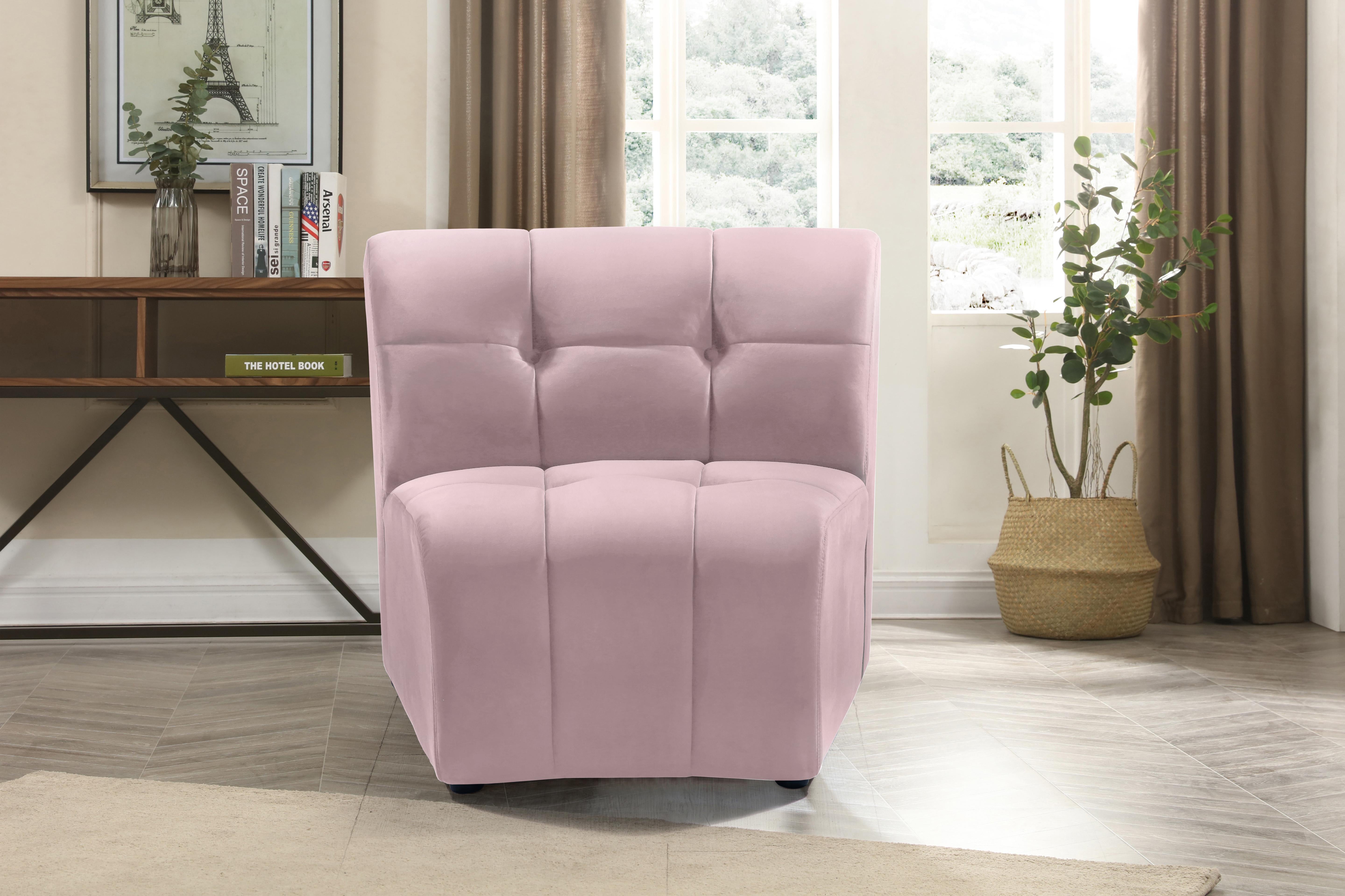 Limitless Pink Velvet Modular Chair - Luxury Home Furniture (MI)