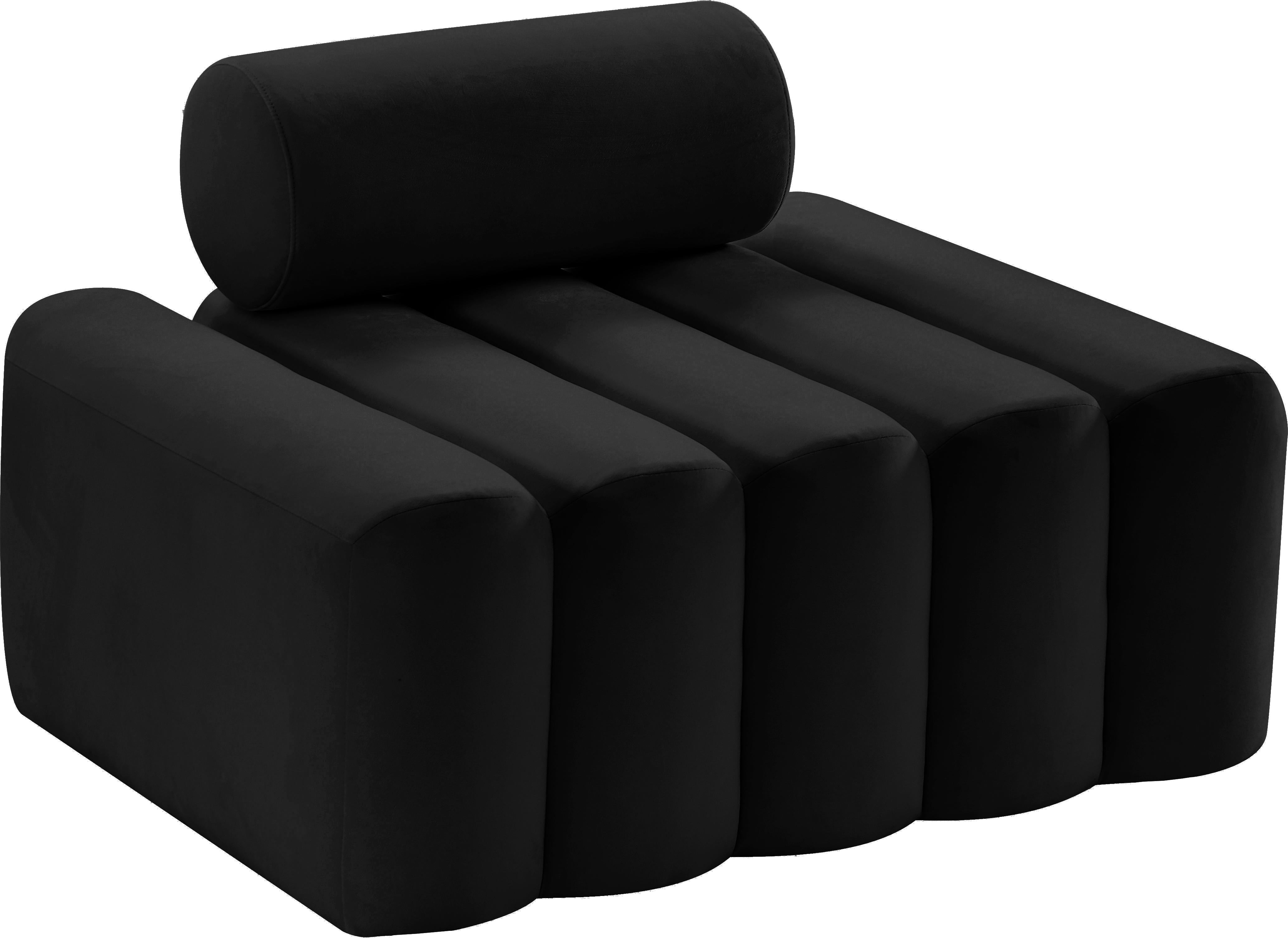 Melody Black Velvet Chair
