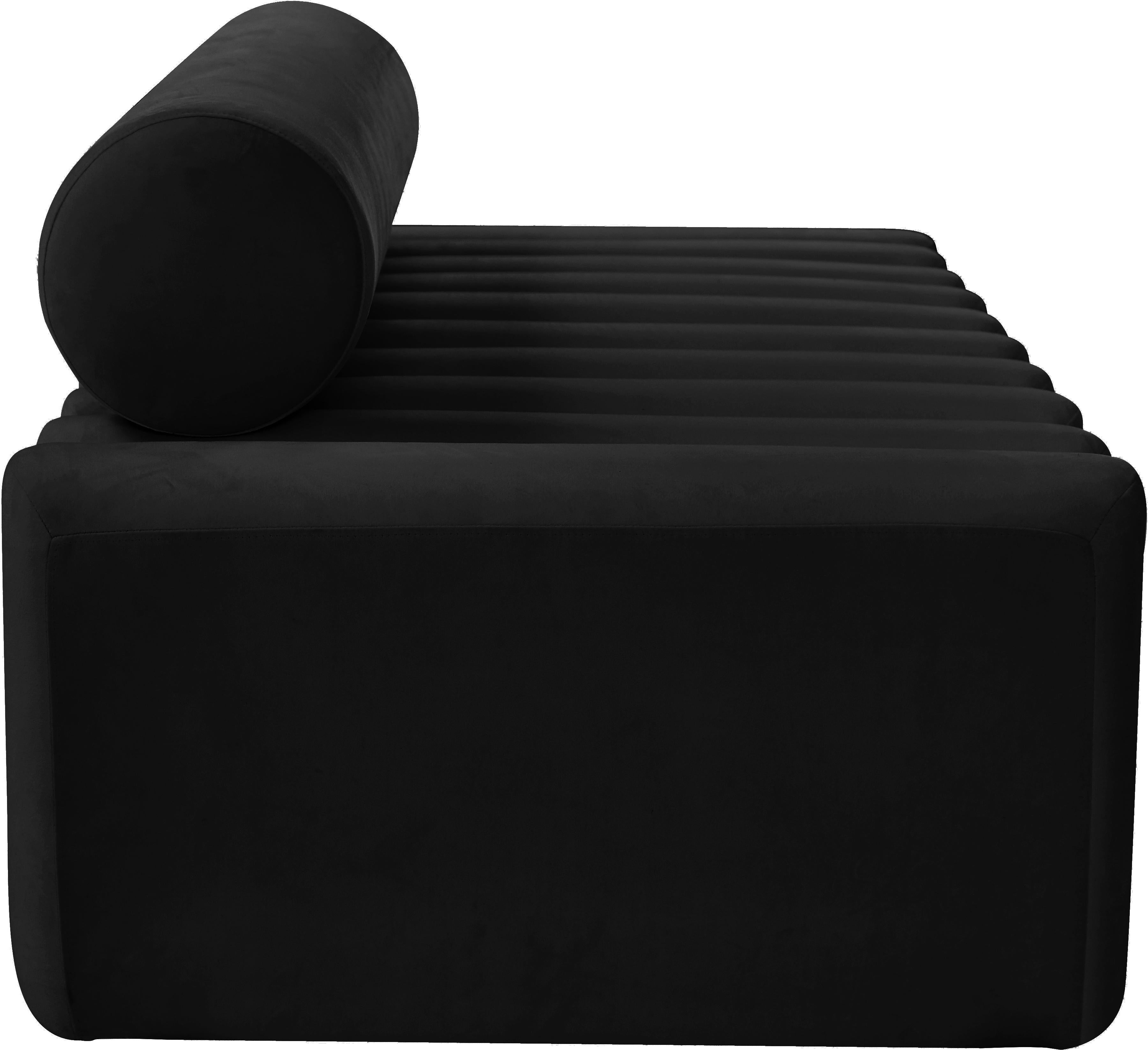 Melody Black Velvet Sofa - Luxury Home Furniture (MI)