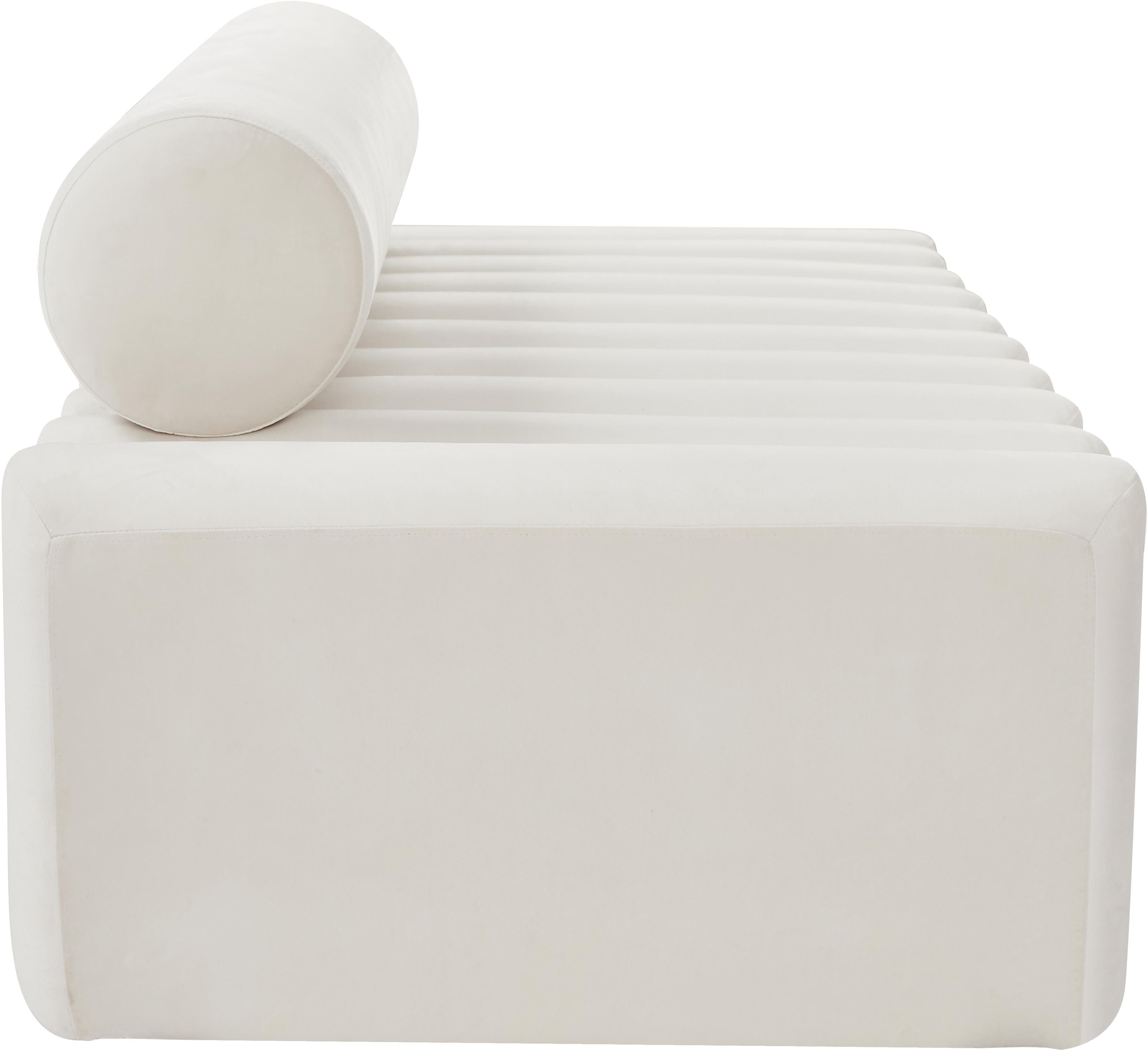 Melody Cream Velvet Sofa - Luxury Home Furniture (MI)