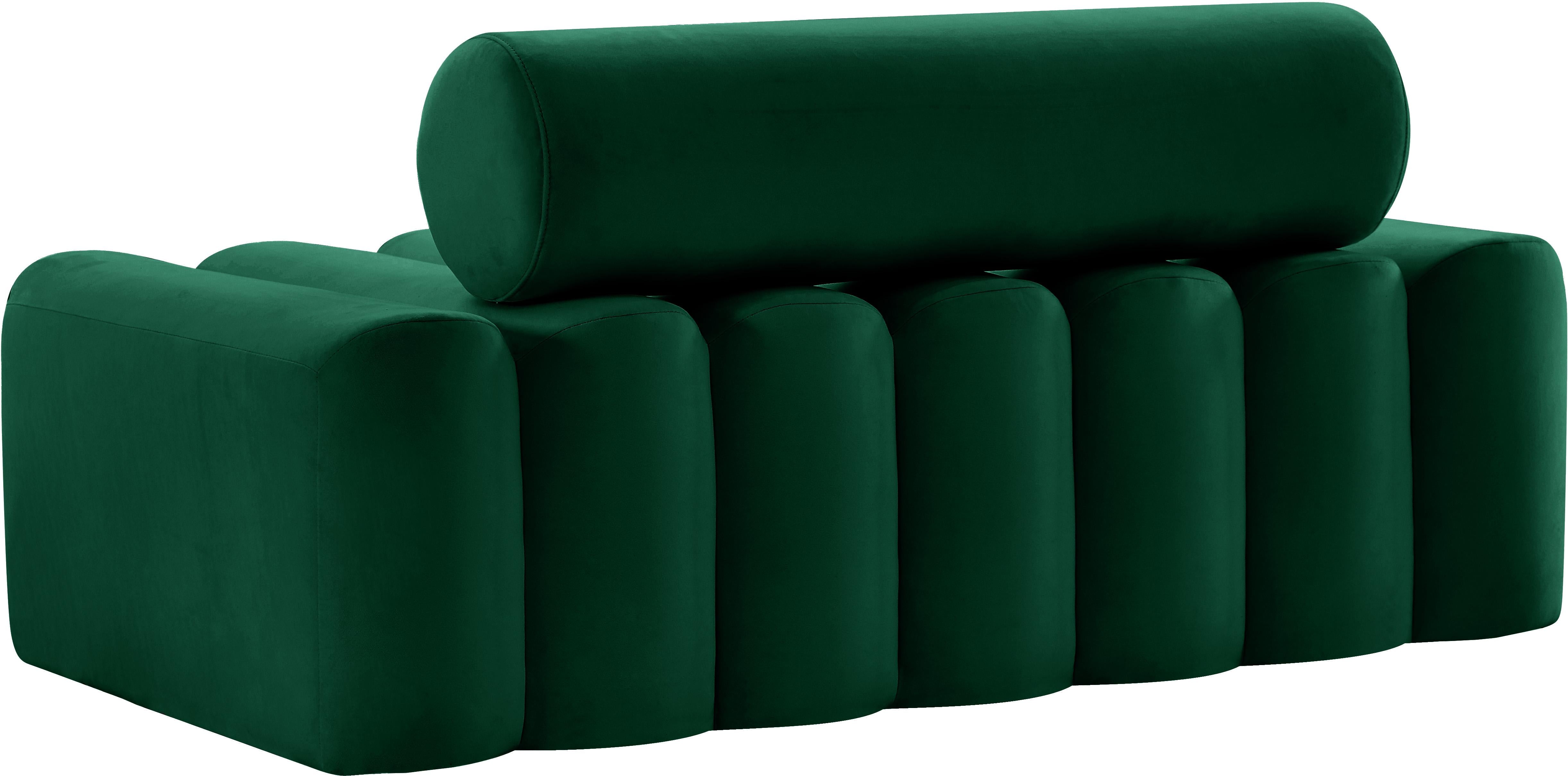 Melody Green Velvet Loveseat - Luxury Home Furniture (MI)