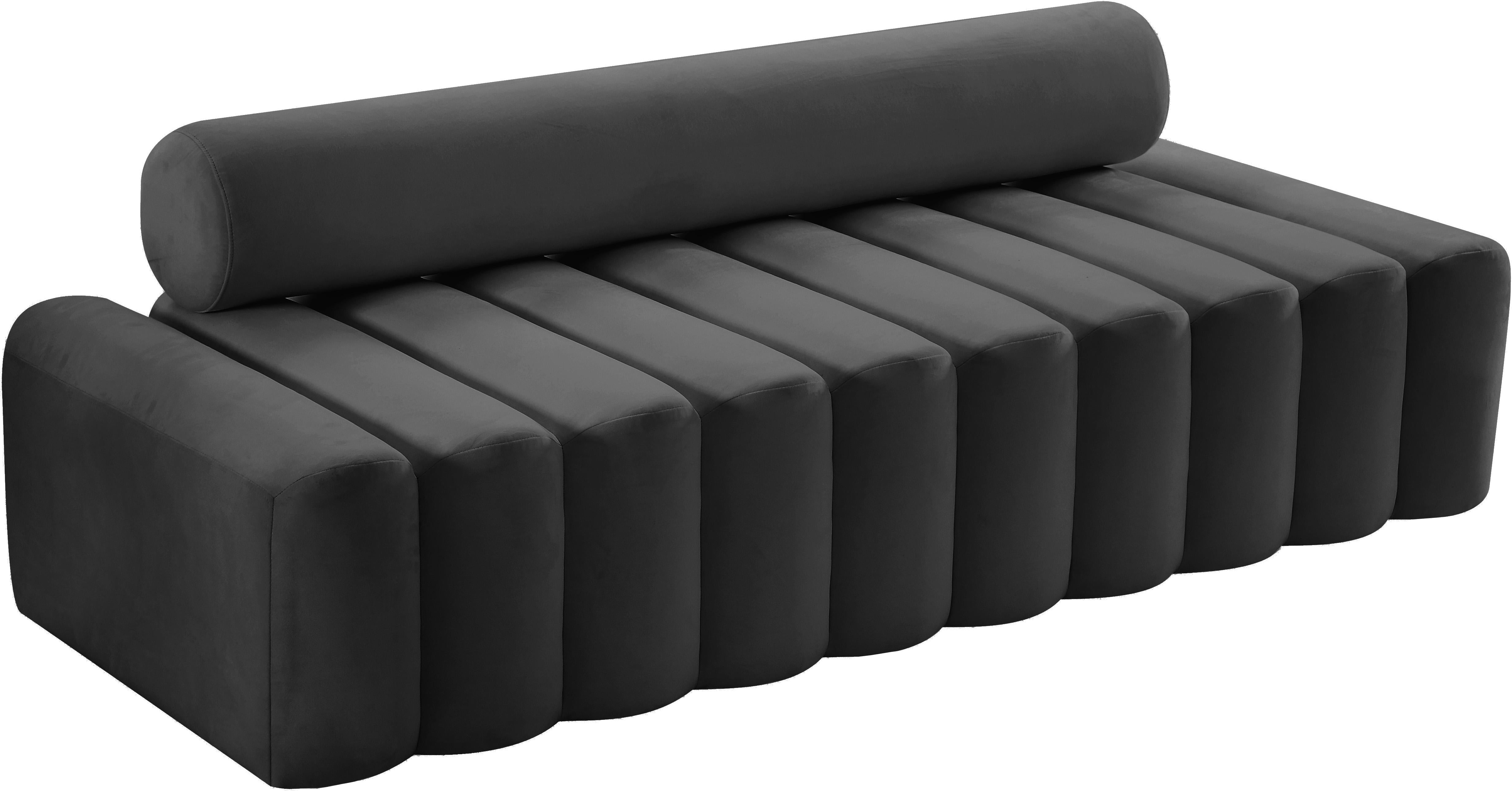 Melody Grey Velvet Sofa - Luxury Home Furniture (MI)