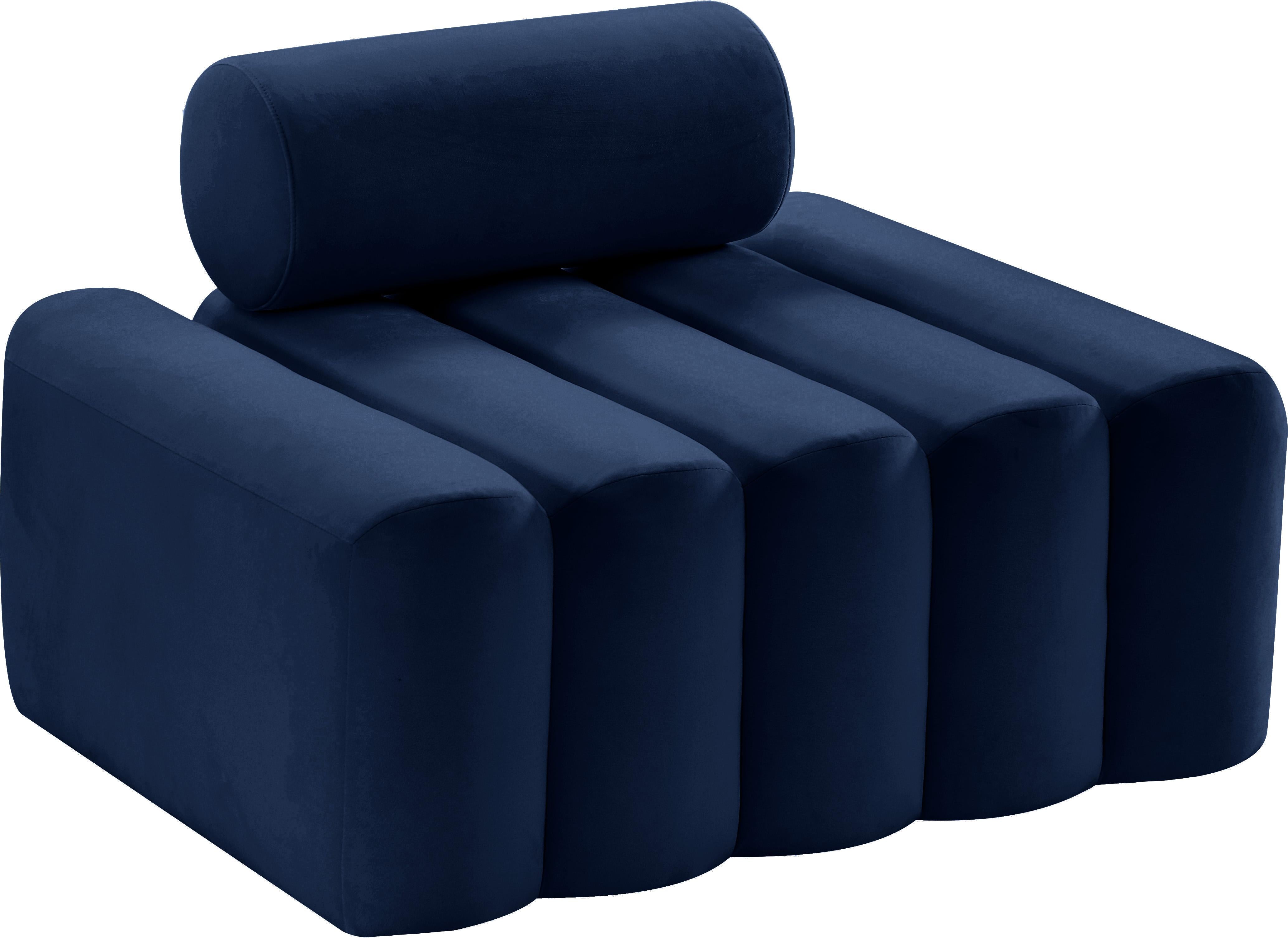 Melody Navy Velvet Chair - Luxury Home Furniture (MI)