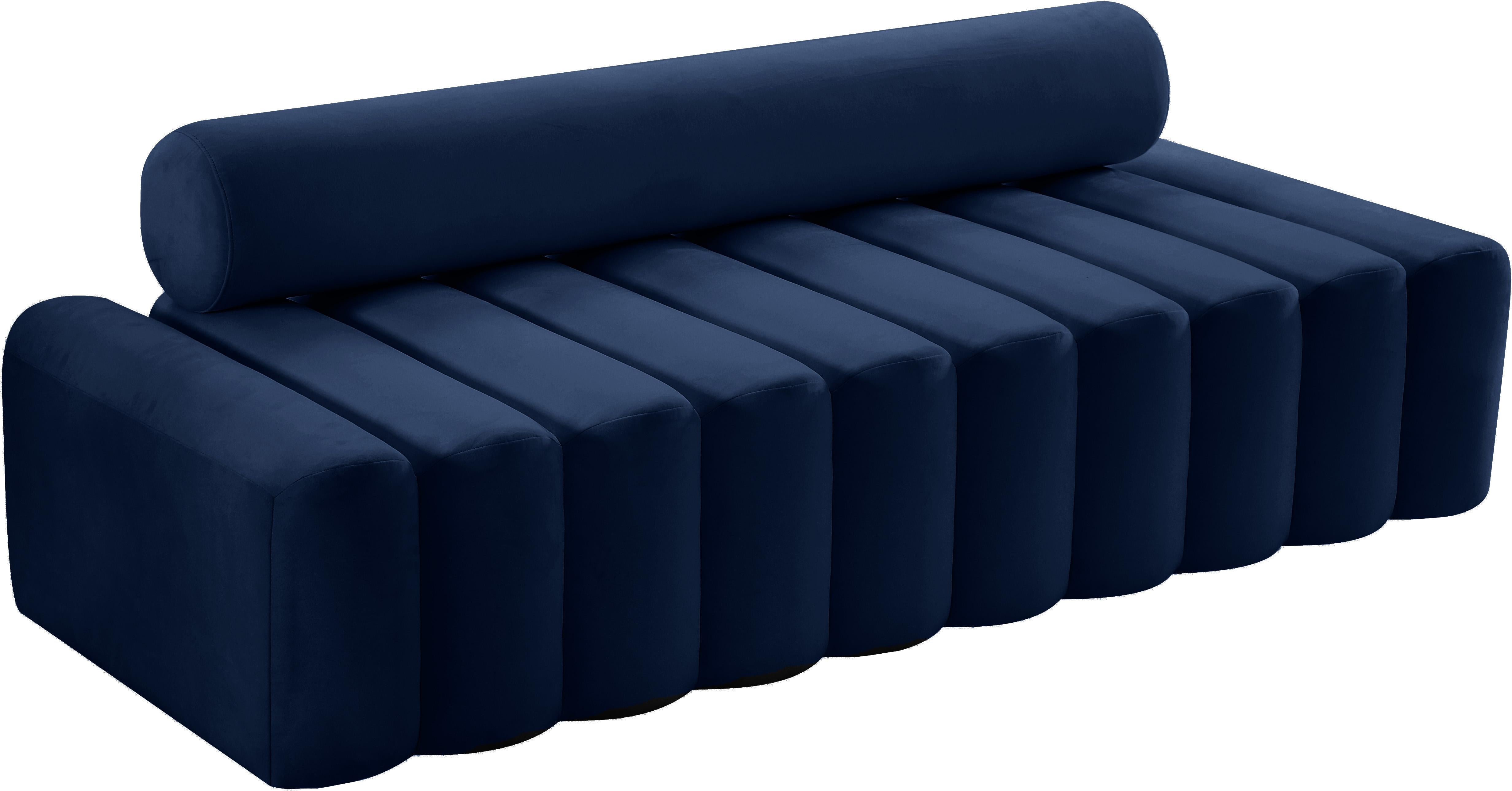 Melody Navy Velvet Sofa - Luxury Home Furniture (MI)