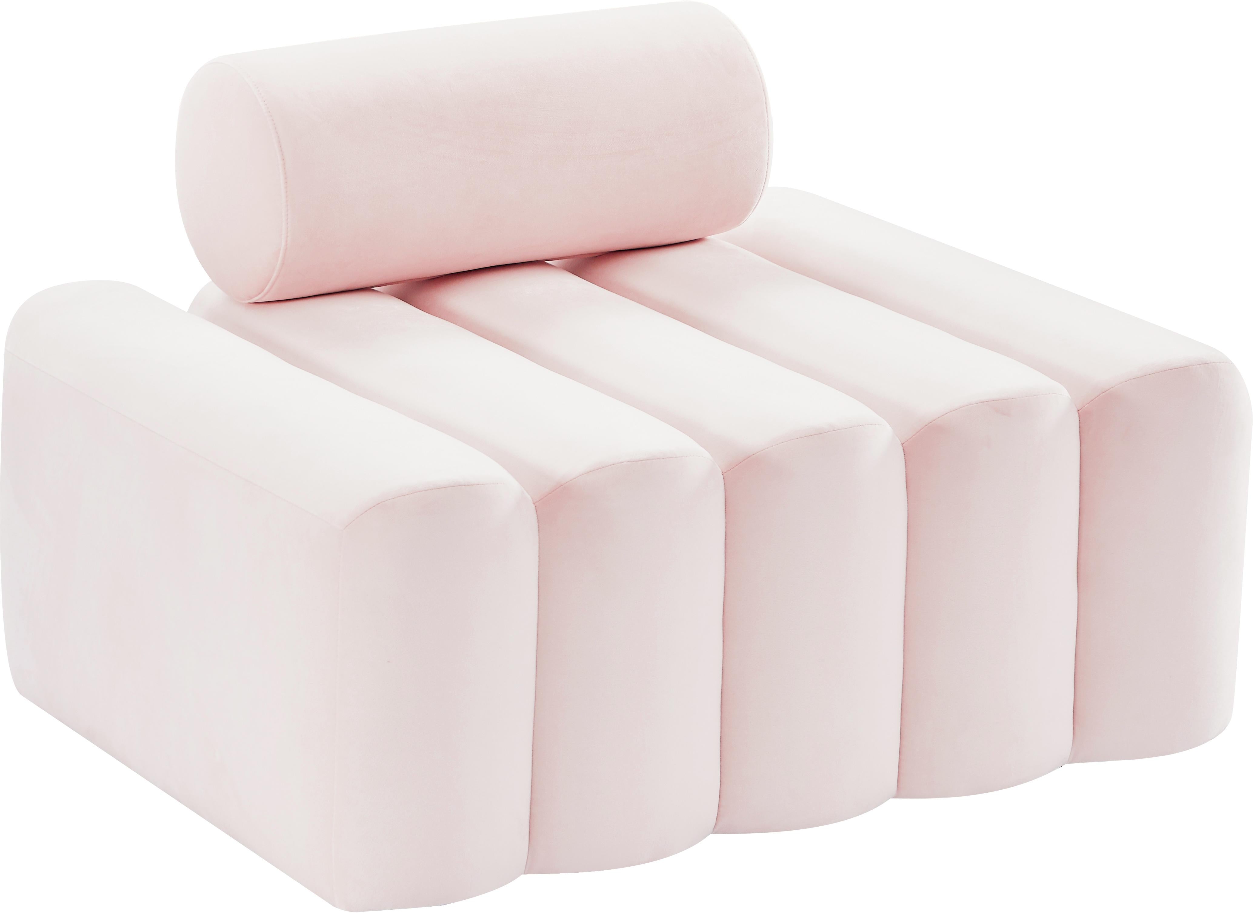 Melody Pink Velvet Chair - Luxury Home Furniture (MI)