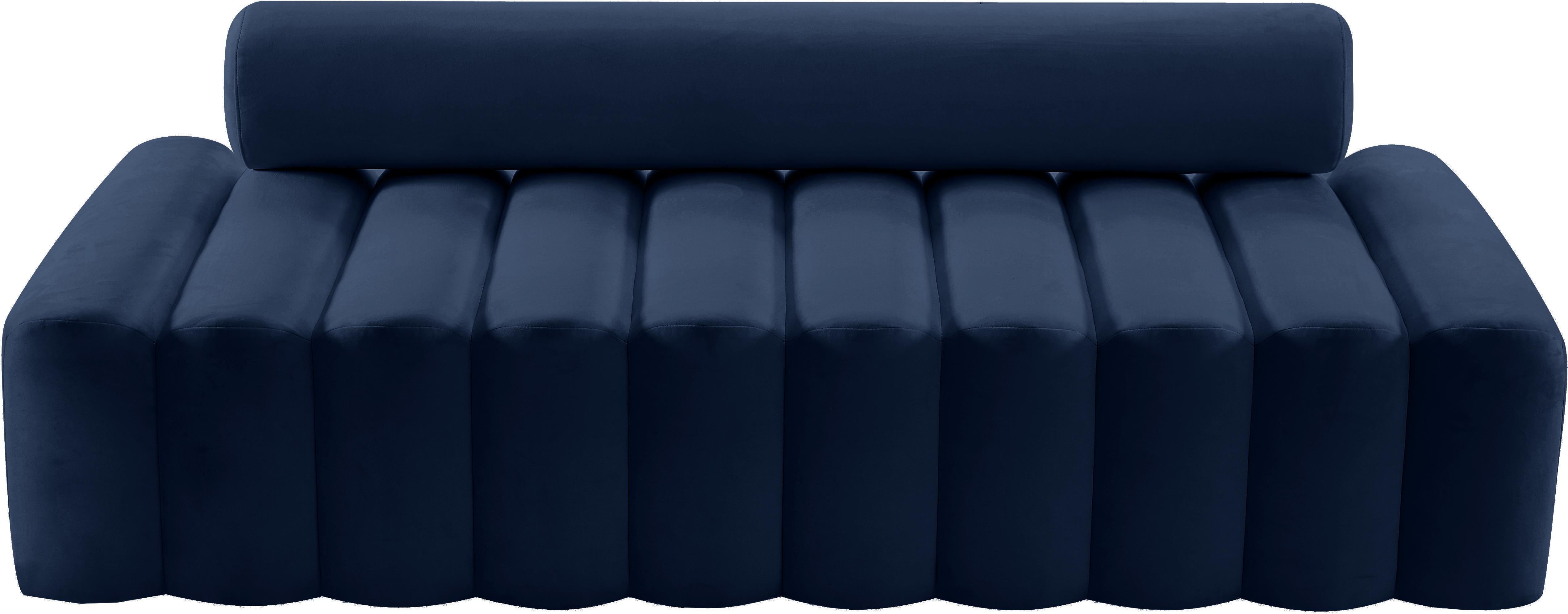 Melody Navy Velvet Sofa - Luxury Home Furniture (MI)