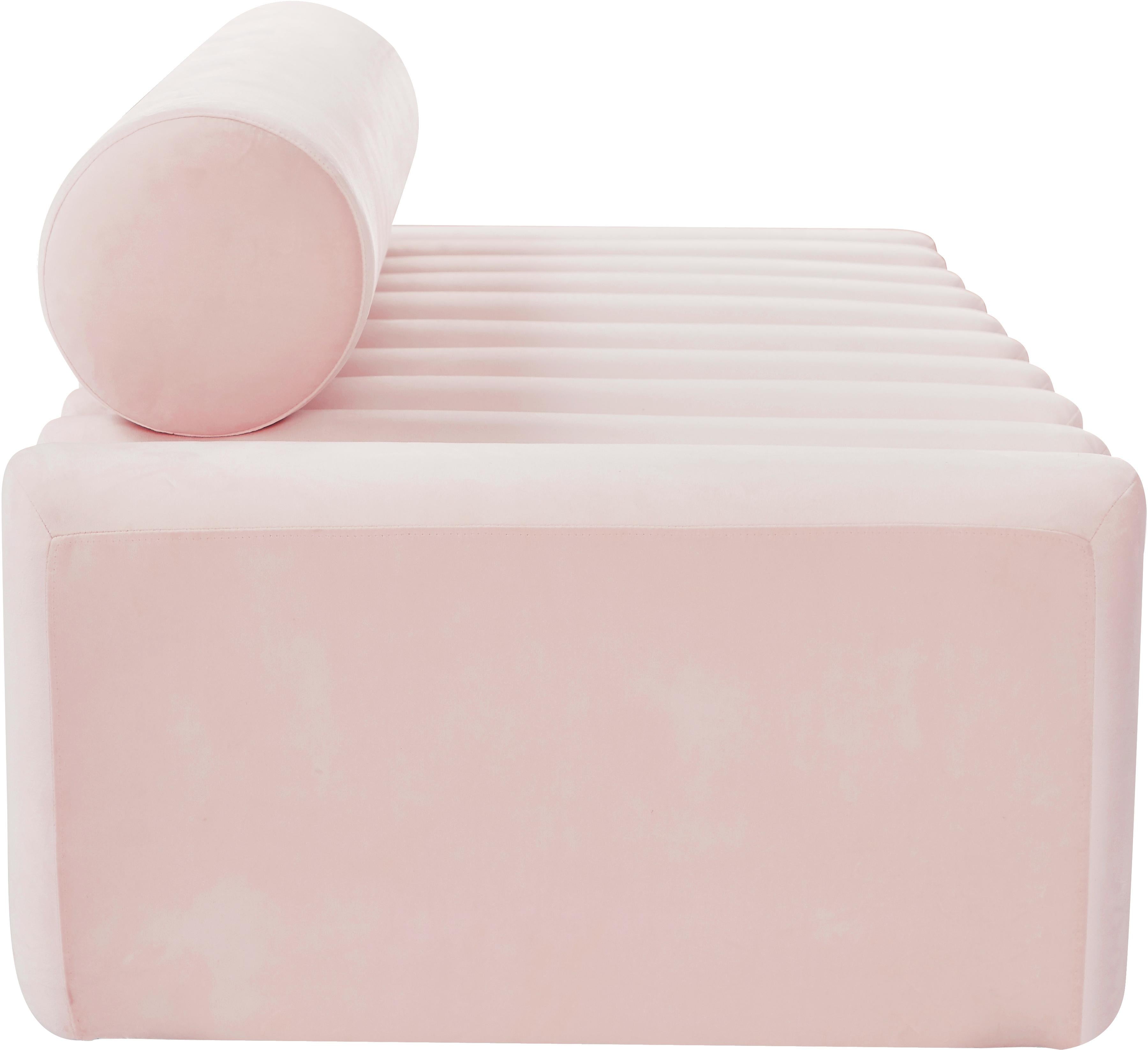 Melody Pink Velvet Sofa - Luxury Home Furniture (MI)