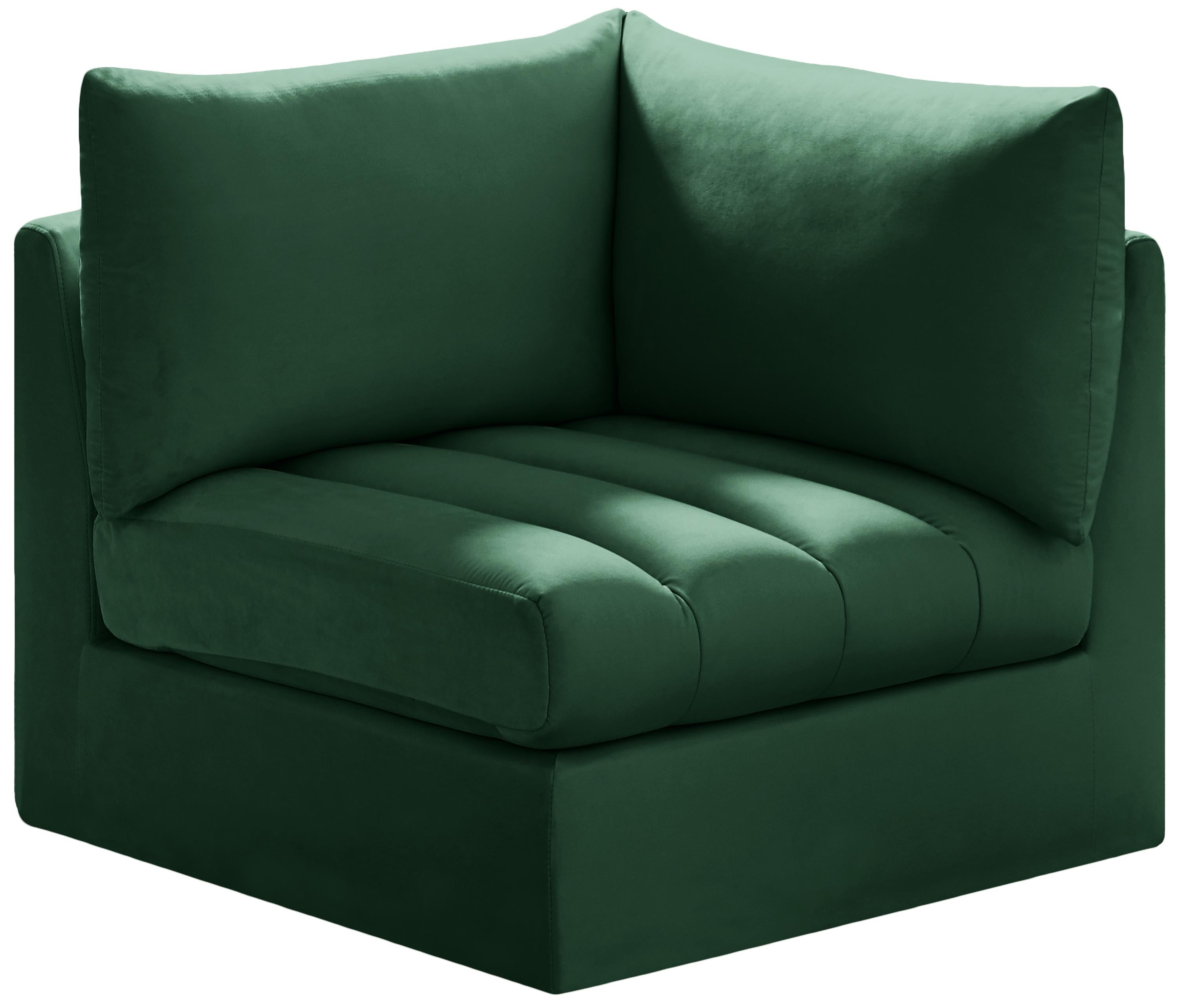 Jacob Green Velvet Corner - Luxury Home Furniture (MI)